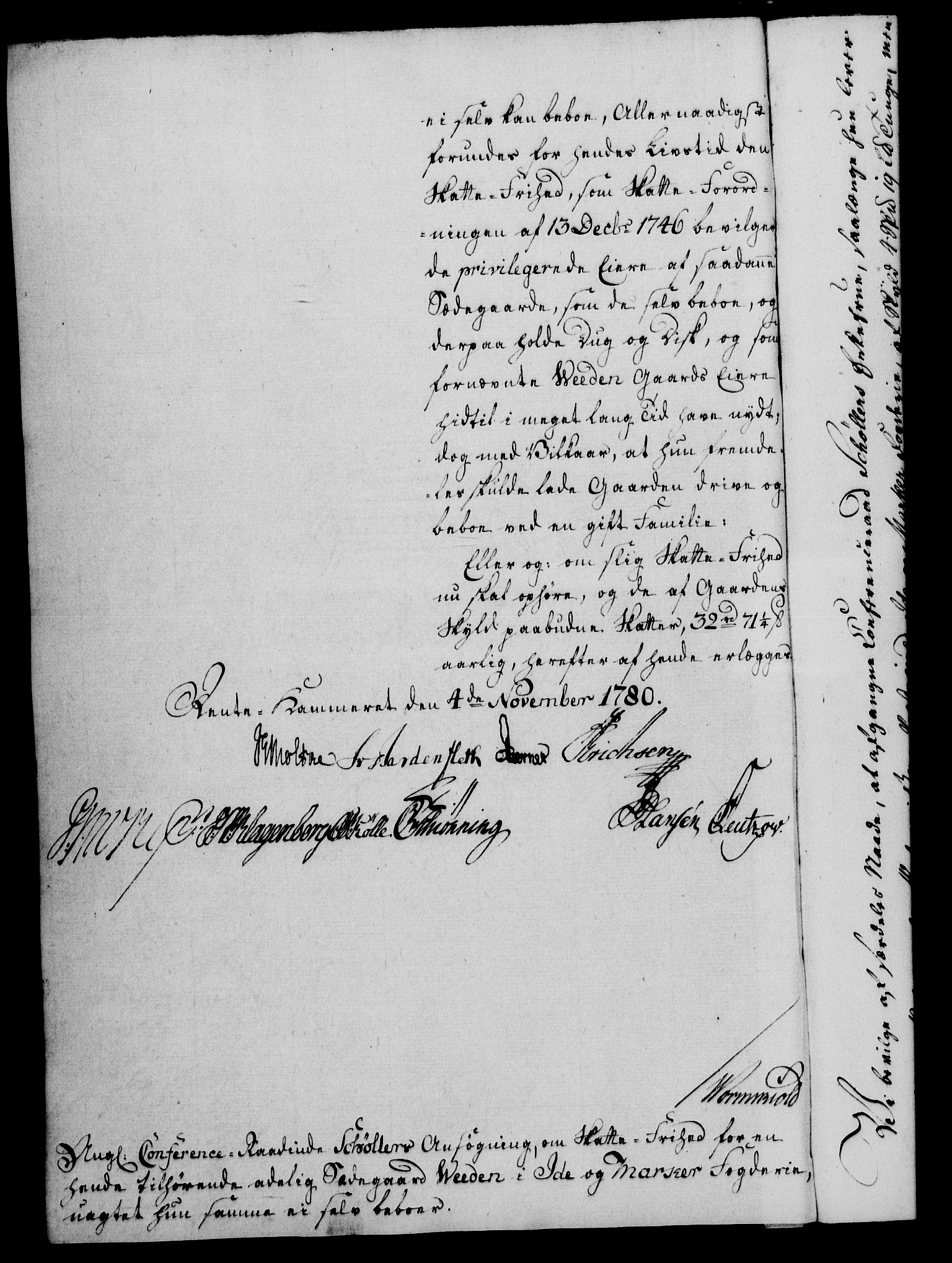 Rentekammeret, Kammerkanselliet, RA/EA-3111/G/Gf/Gfa/L0062: Norsk relasjons- og resolusjonsprotokoll (merket RK 52.62), 1780, p. 525