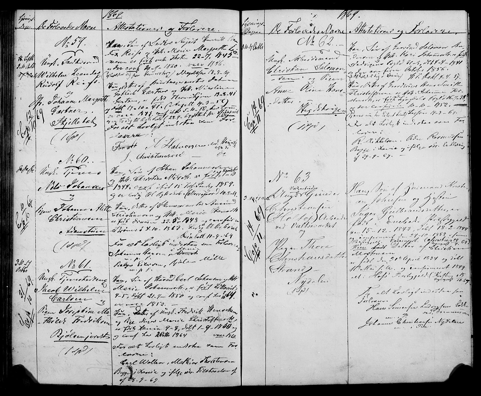 Vestre Aker prestekontor Kirkebøker, AV/SAO-A-10025/H/Ha/L0001: Banns register no. 1, 1865-1878