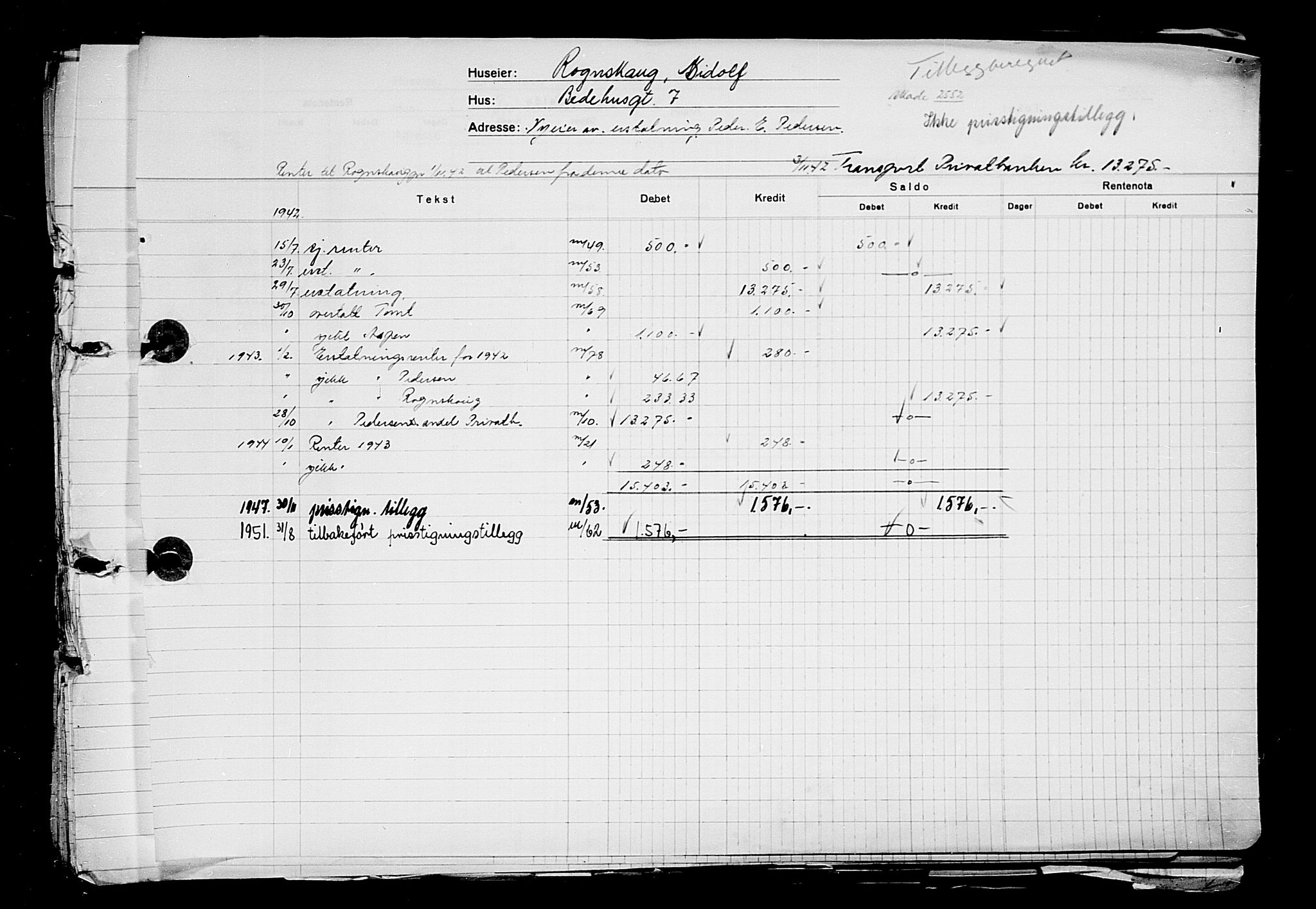 Krigsskadetrygdene for bygninger og løsøre, AV/RA-S-1548/V/L0014: --, 1940-1945, p. 285