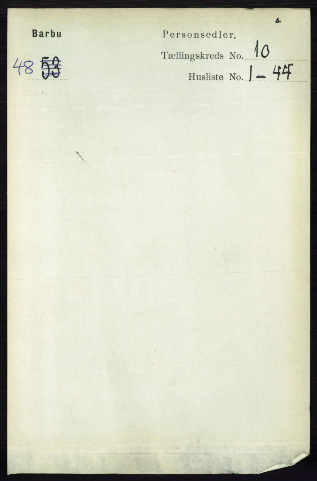 RA, 1891 census for 0990 Barbu, 1891, p. 7892