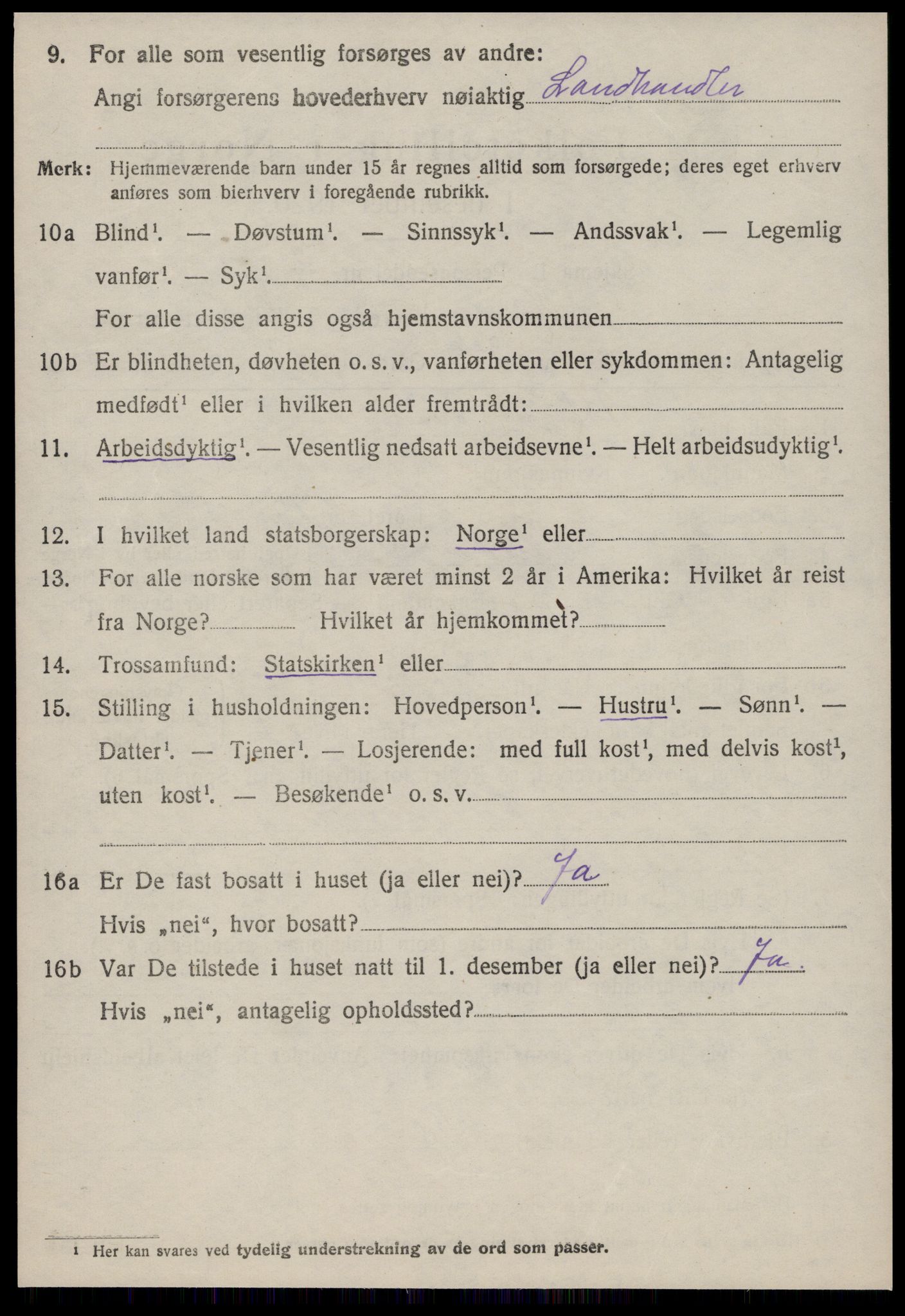 SAT, 1920 census for Haram, 1920, p. 5038