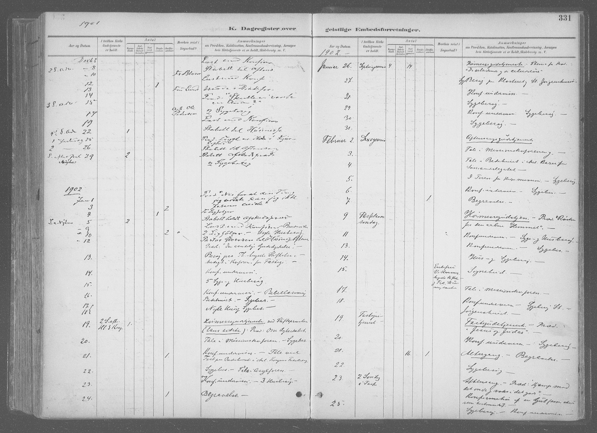Ministerialprotokoller, klokkerbøker og fødselsregistre - Sør-Trøndelag, SAT/A-1456/601/L0064: Parish register (official) no. 601A31, 1891-1911, p. 331