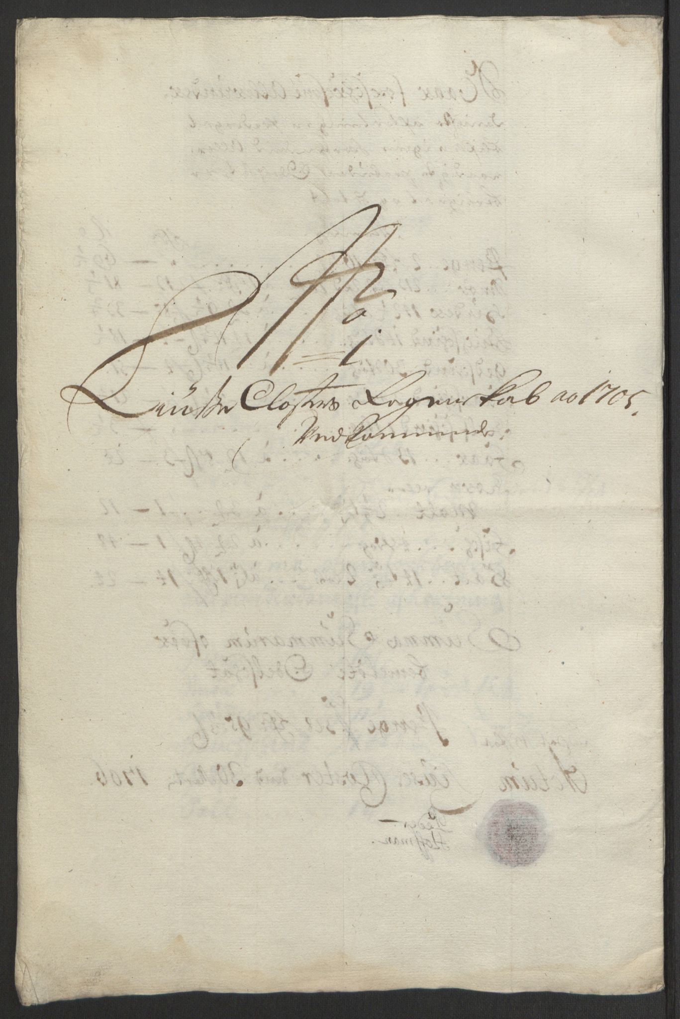 Rentekammeret inntil 1814, Reviderte regnskaper, Fogderegnskap, AV/RA-EA-4092/R50/L3159: Fogderegnskap Lyse kloster, 1691-1709, p. 237