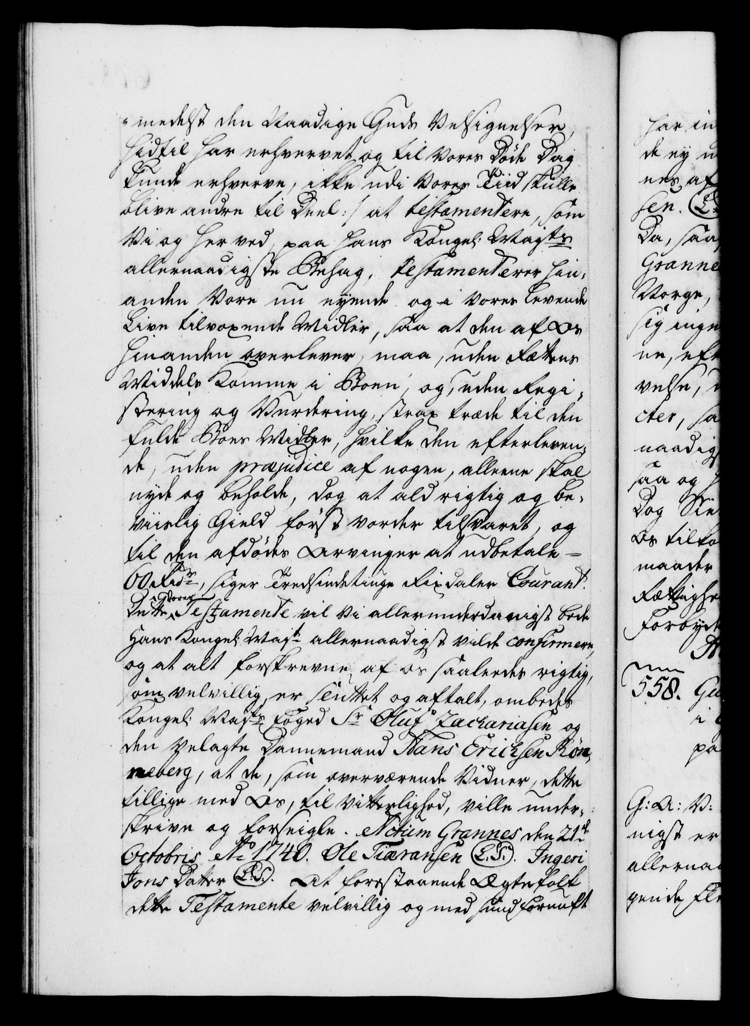 Danske Kanselli 1572-1799, AV/RA-EA-3023/F/Fc/Fca/Fcaa/L0031: Norske registre, 1739-1740, p. 678b