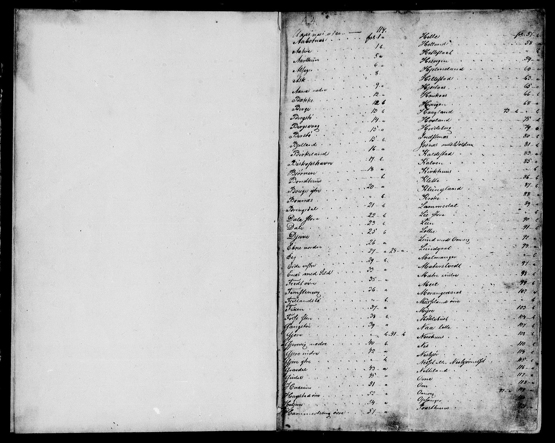 Sunnhordland sorenskrivar, SAB/A-2401/1/G/Ga/Gaa/L0001: Mortgage register no. II.A.a.1, 1800-1860