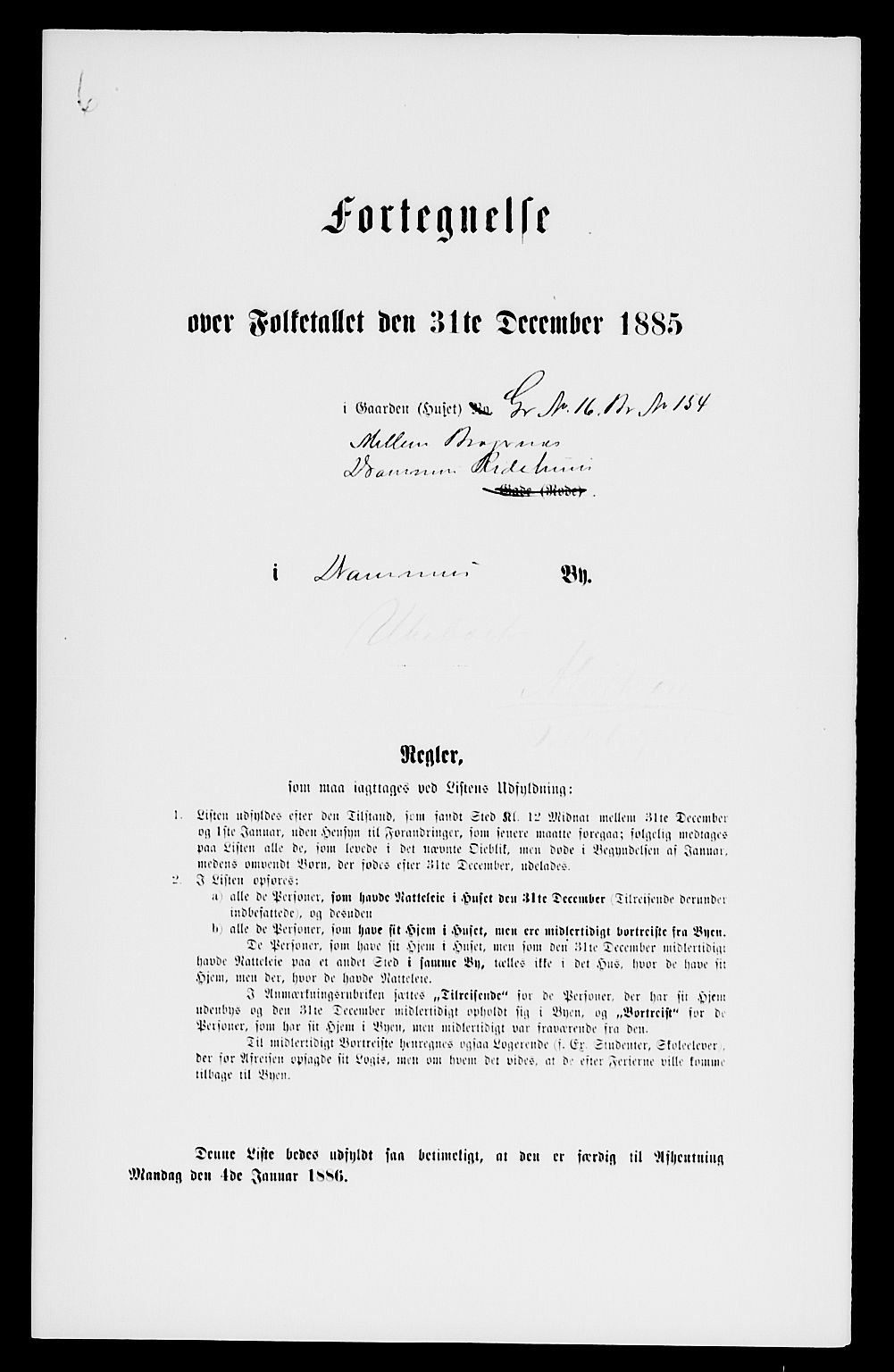 SAKO, 1885 census for 0602 Drammen, 1885, p. 2039