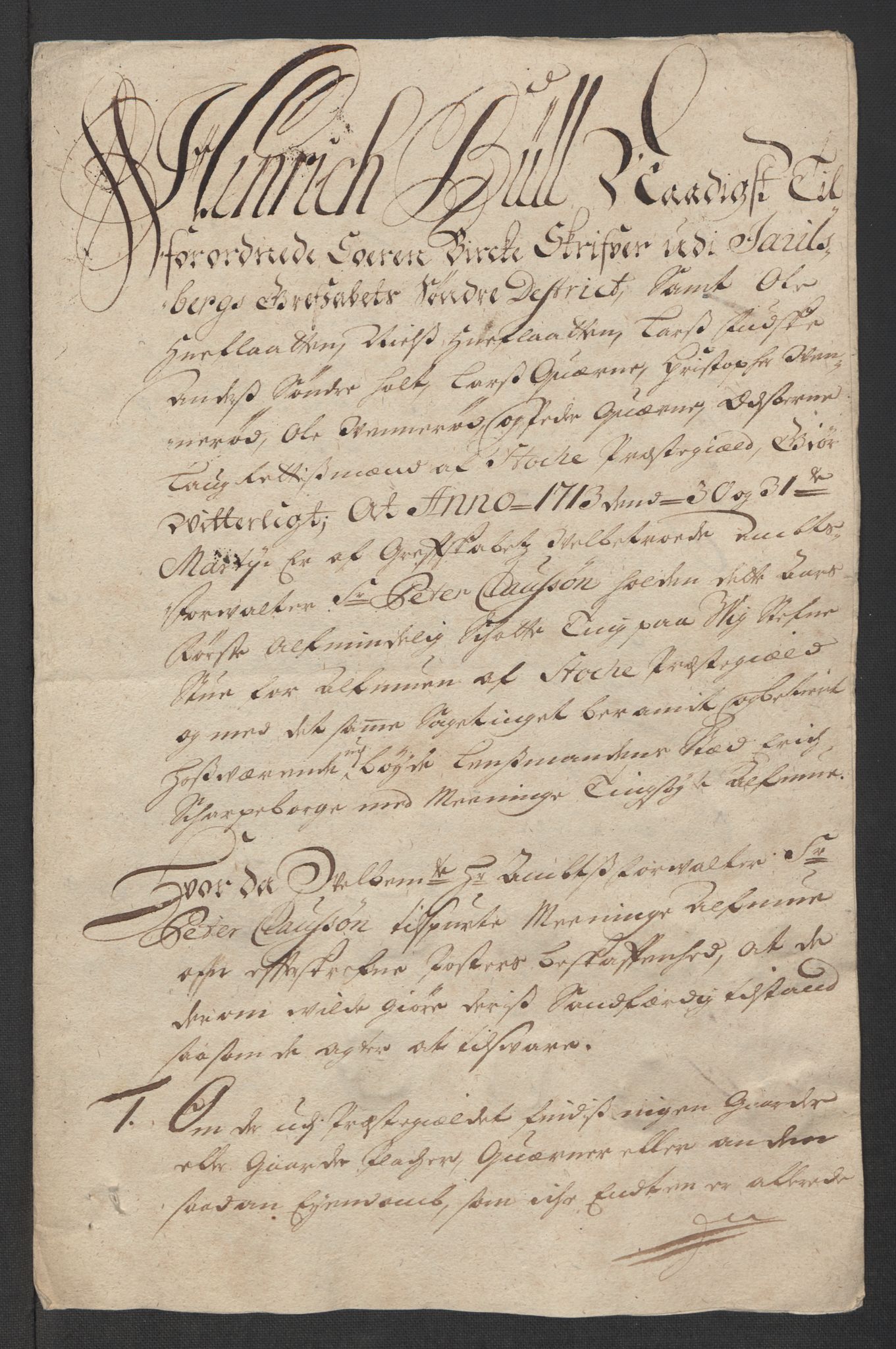 Rentekammeret inntil 1814, Reviderte regnskaper, Fogderegnskap, AV/RA-EA-4092/R32/L1878: Fogderegnskap Jarlsberg grevskap, 1713, p. 141