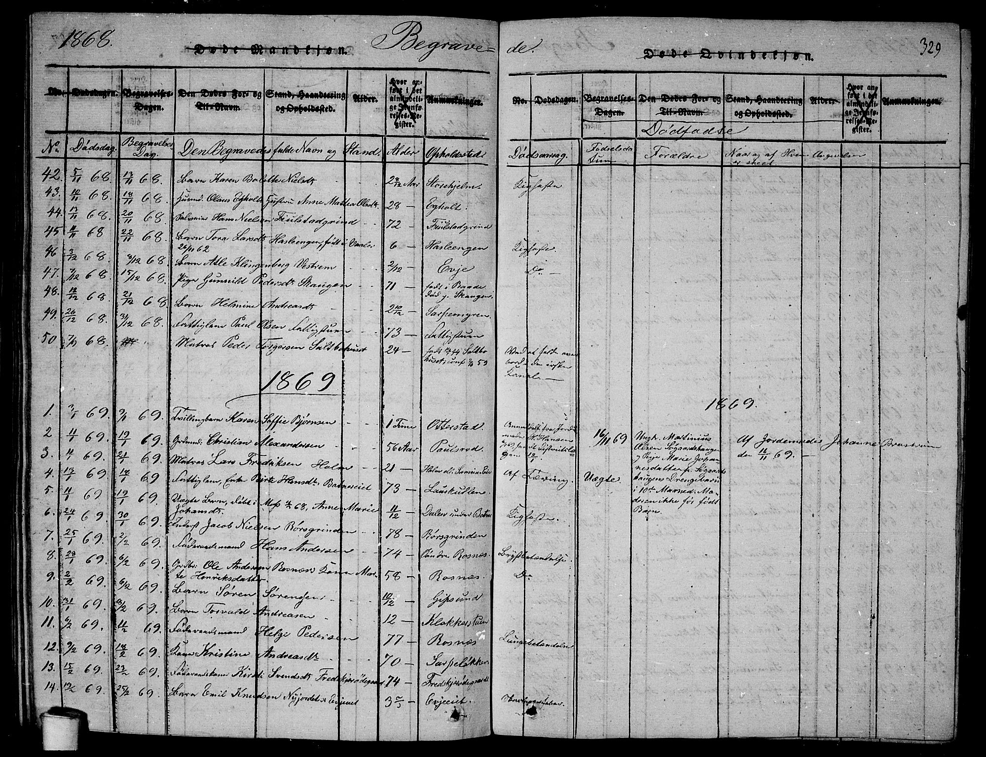 Rygge prestekontor Kirkebøker, SAO/A-10084b/G/Ga/L0001: Parish register (copy) no. 1, 1814-1871, p. 328-329