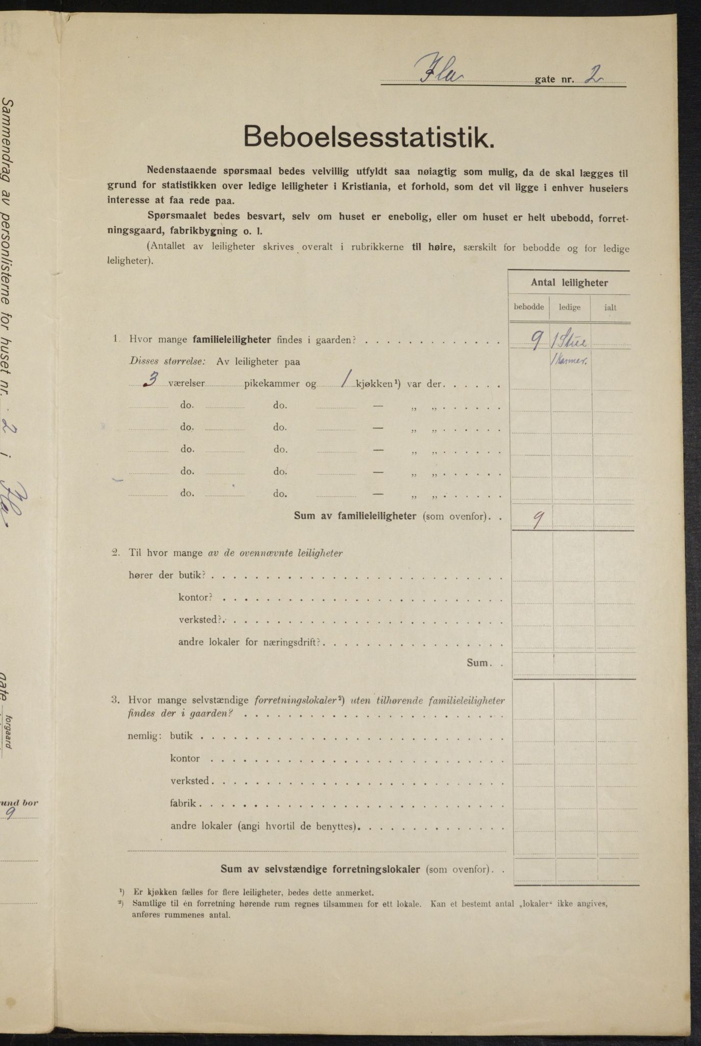 OBA, Municipal Census 1915 for Kristiania, 1915, p. 42639