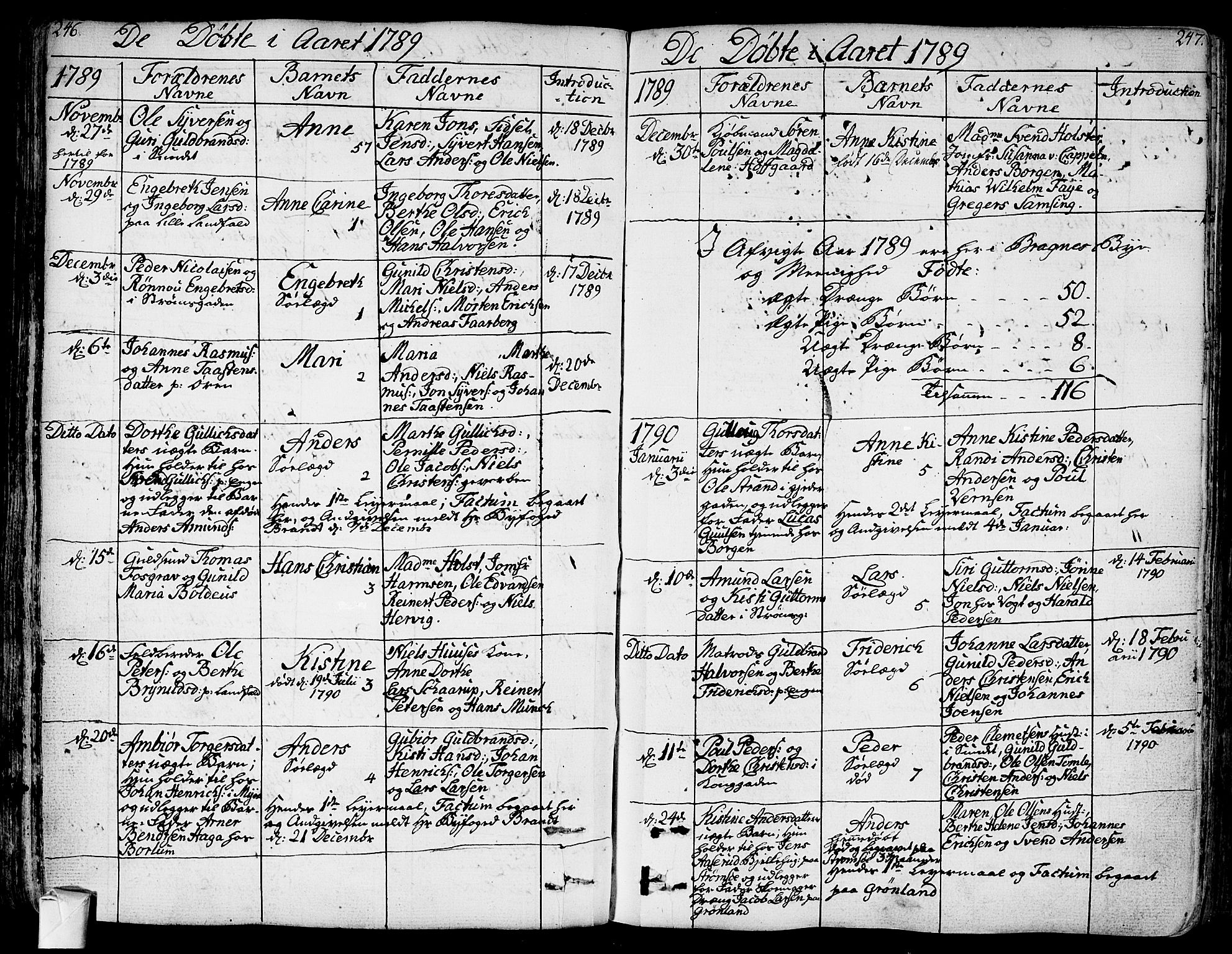 Bragernes kirkebøker, SAKO/A-6/F/Fa/L0006a: Parish register (official) no. I 6, 1782-1814, p. 246-247