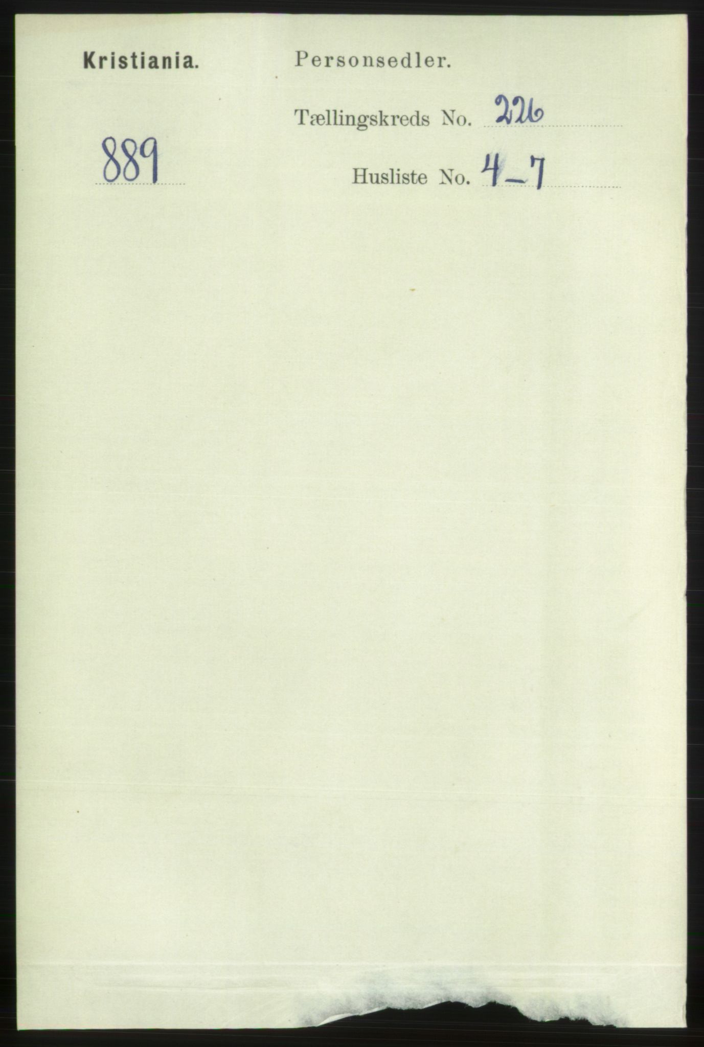 RA, 1891 census for 0301 Kristiania, 1891, p. 137546