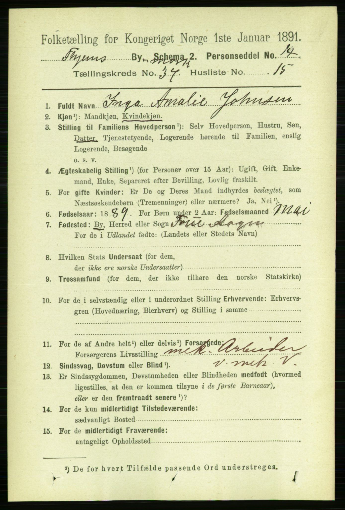 RA, 1891 census for 1601 Trondheim, 1891, p. 28227