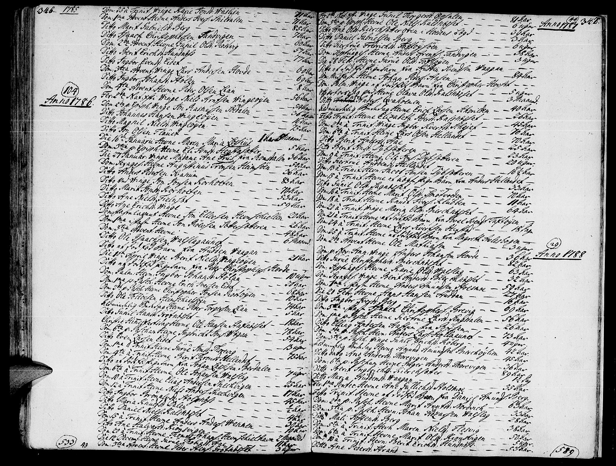 Ministerialprotokoller, klokkerbøker og fødselsregistre - Sør-Trøndelag, SAT/A-1456/630/L0489: Parish register (official) no. 630A02, 1757-1794, p. 346-347