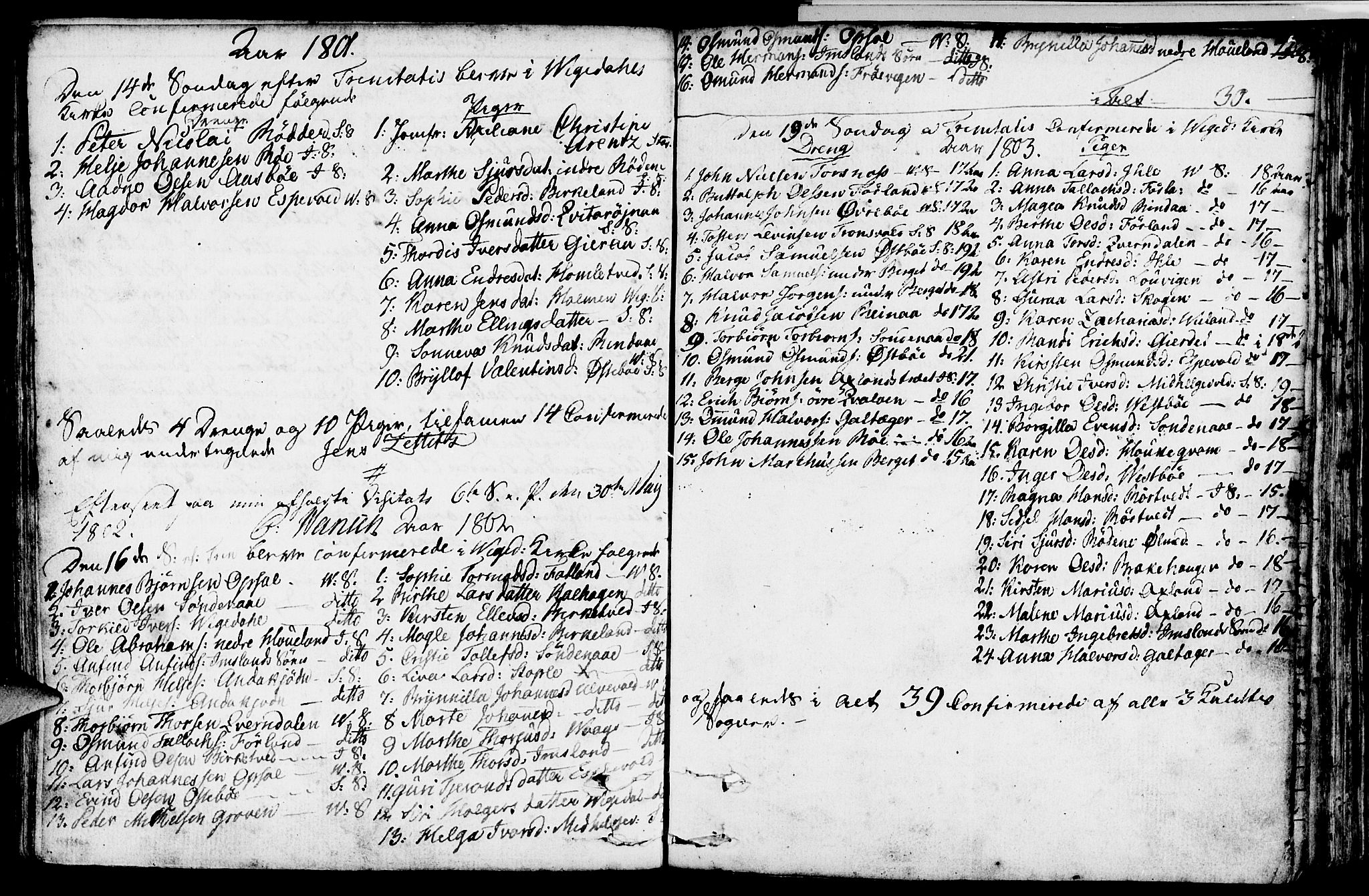 Vikedal sokneprestkontor, SAST/A-101840/01/IV: Parish register (official) no. A 2, 1779-1817, p. 208