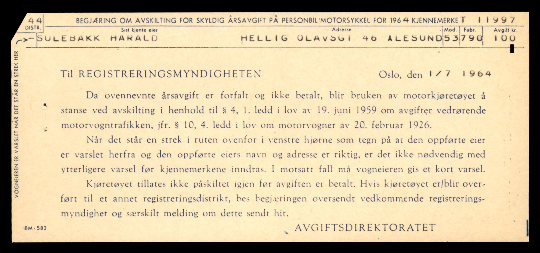 Møre og Romsdal vegkontor - Ålesund trafikkstasjon, AV/SAT-A-4099/F/Fe/L0032: Registreringskort for kjøretøy T 11997 - T 12149, 1927-1998, p. 33