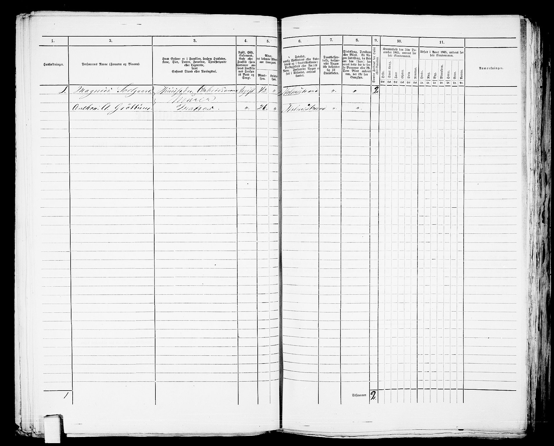 RA, 1865 census for Botne/Holmestrand, 1865, p. 89