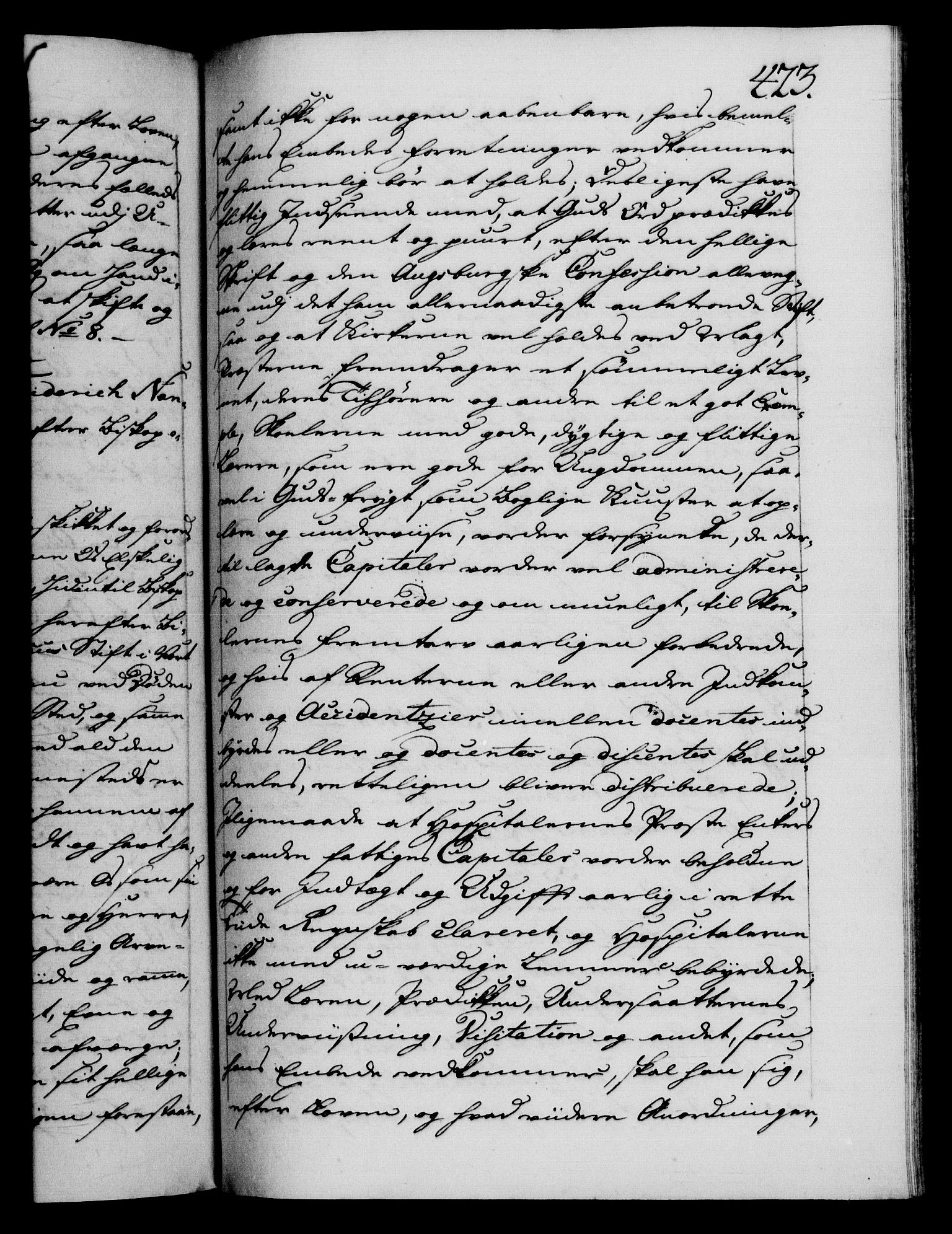 Danske Kanselli 1572-1799, RA/EA-3023/F/Fc/Fca/Fcaa/L0040: Norske registre, 1757-1759, p. 423a