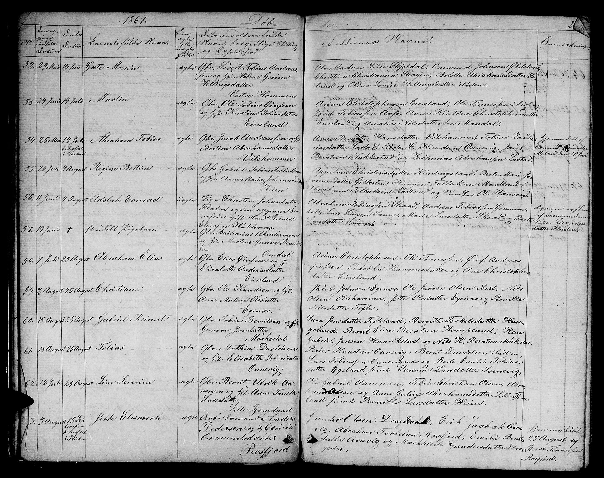 Lyngdal sokneprestkontor, AV/SAK-1111-0029/F/Fb/Fbc/L0003: Parish register (copy) no. B 3, 1865-1878, p. 24