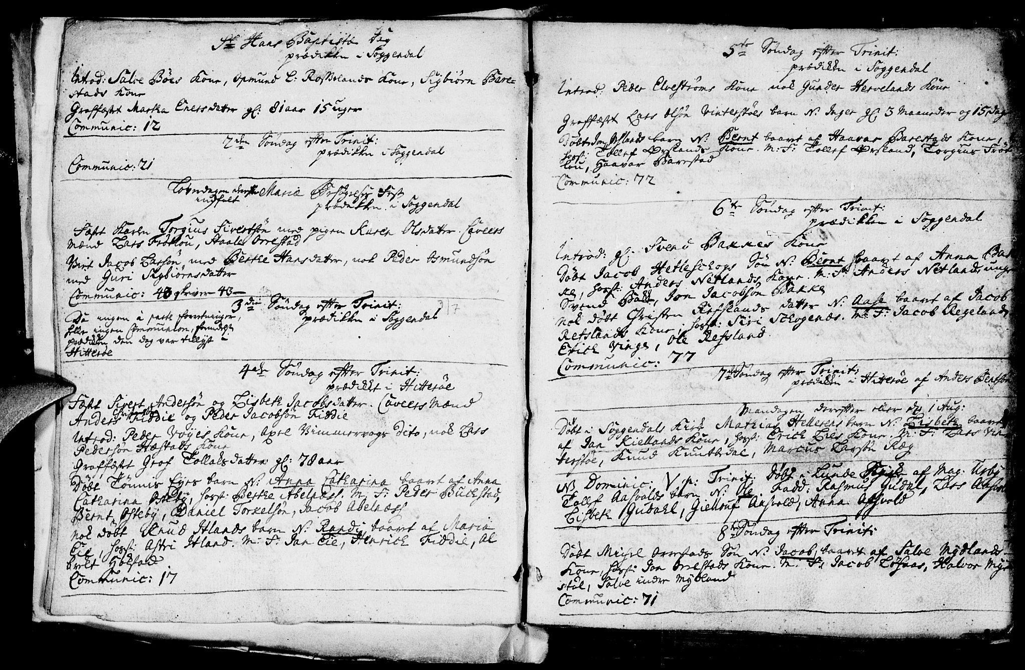Sokndal sokneprestkontor, SAST/A-101808: Parish register (official) no. A 1, 1729-1740