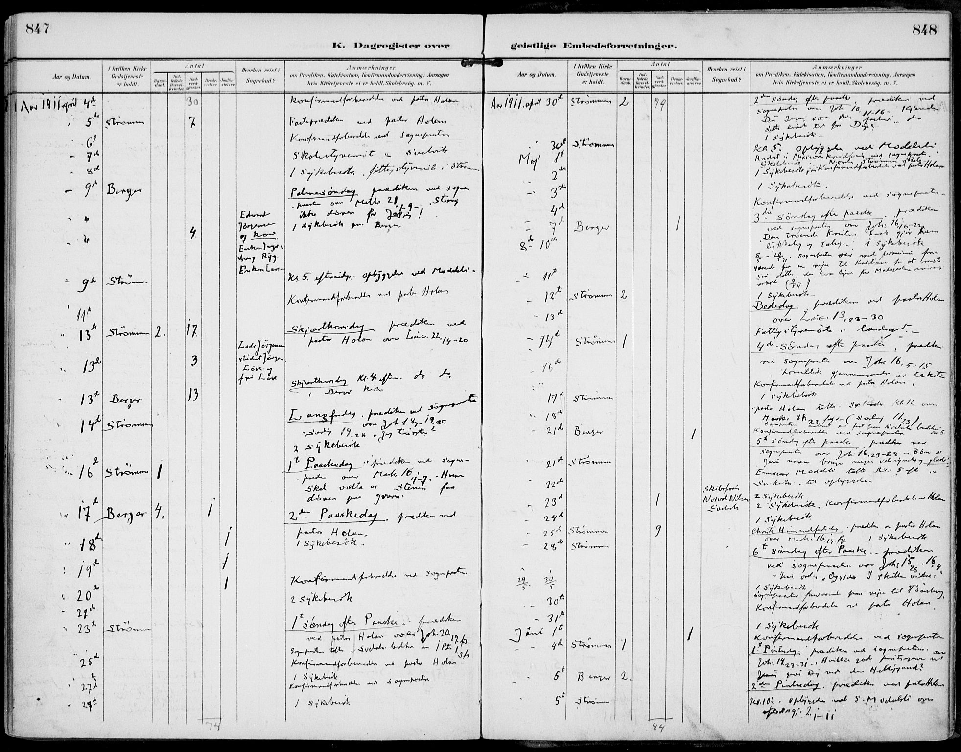 Strømm kirkebøker, AV/SAKO-A-322/F/Fa/L0005: Parish register (official) no. I 5, 1898-1919, p. 847-848