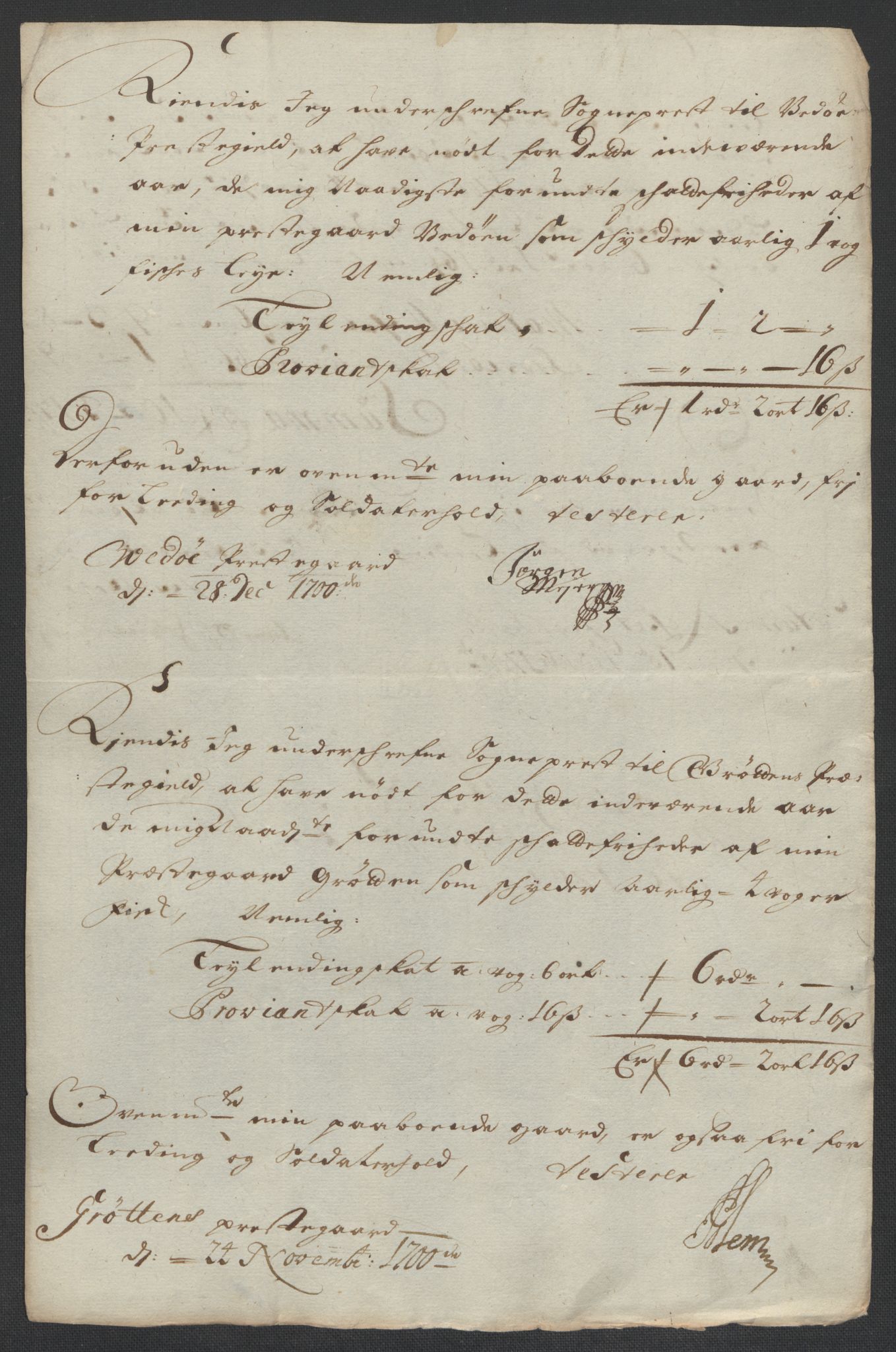 Rentekammeret inntil 1814, Reviderte regnskaper, Fogderegnskap, AV/RA-EA-4092/R55/L3654: Fogderegnskap Romsdal, 1699-1700, p. 347