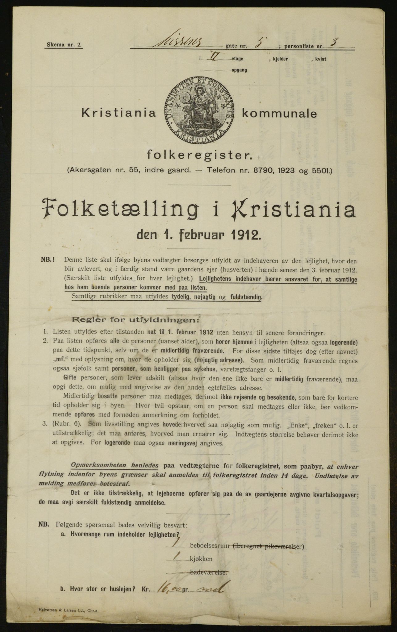 OBA, Municipal Census 1912 for Kristiania, 1912, p. 71776