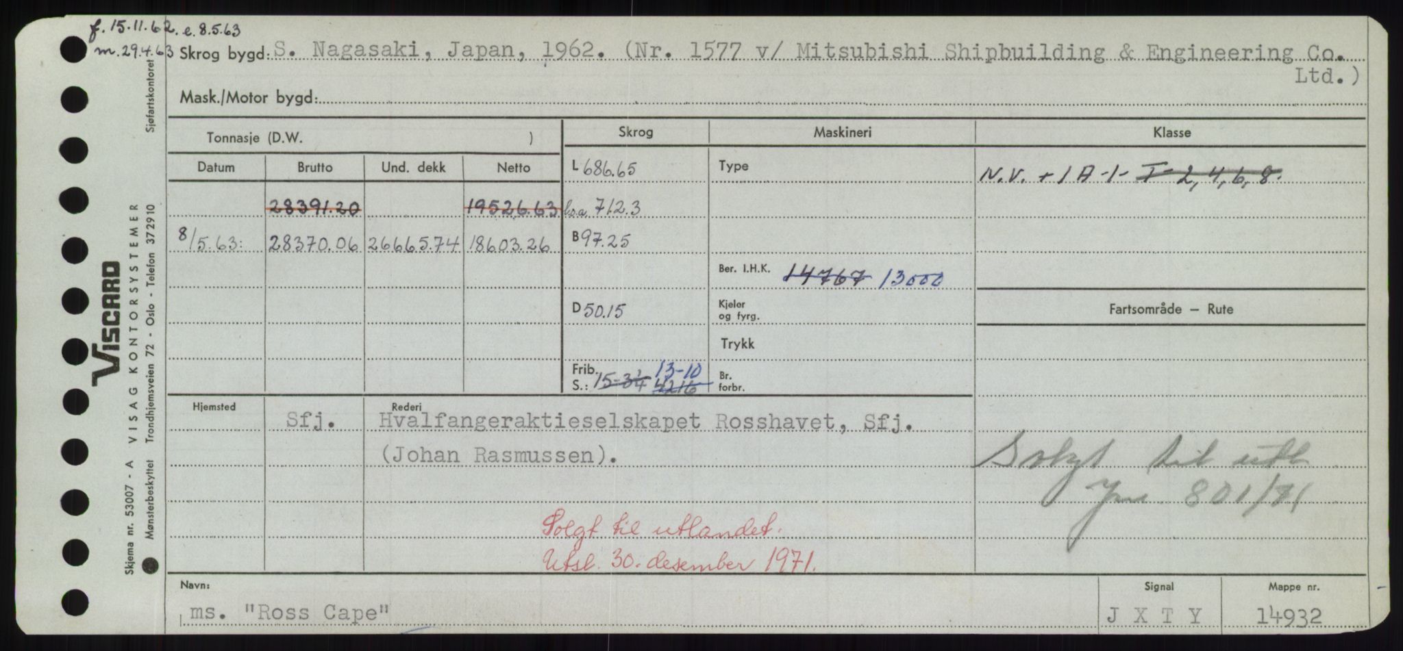 Sjøfartsdirektoratet med forløpere, Skipsmålingen, AV/RA-S-1627/H/Hd/L0031: Fartøy, Rju-Sam, p. 187