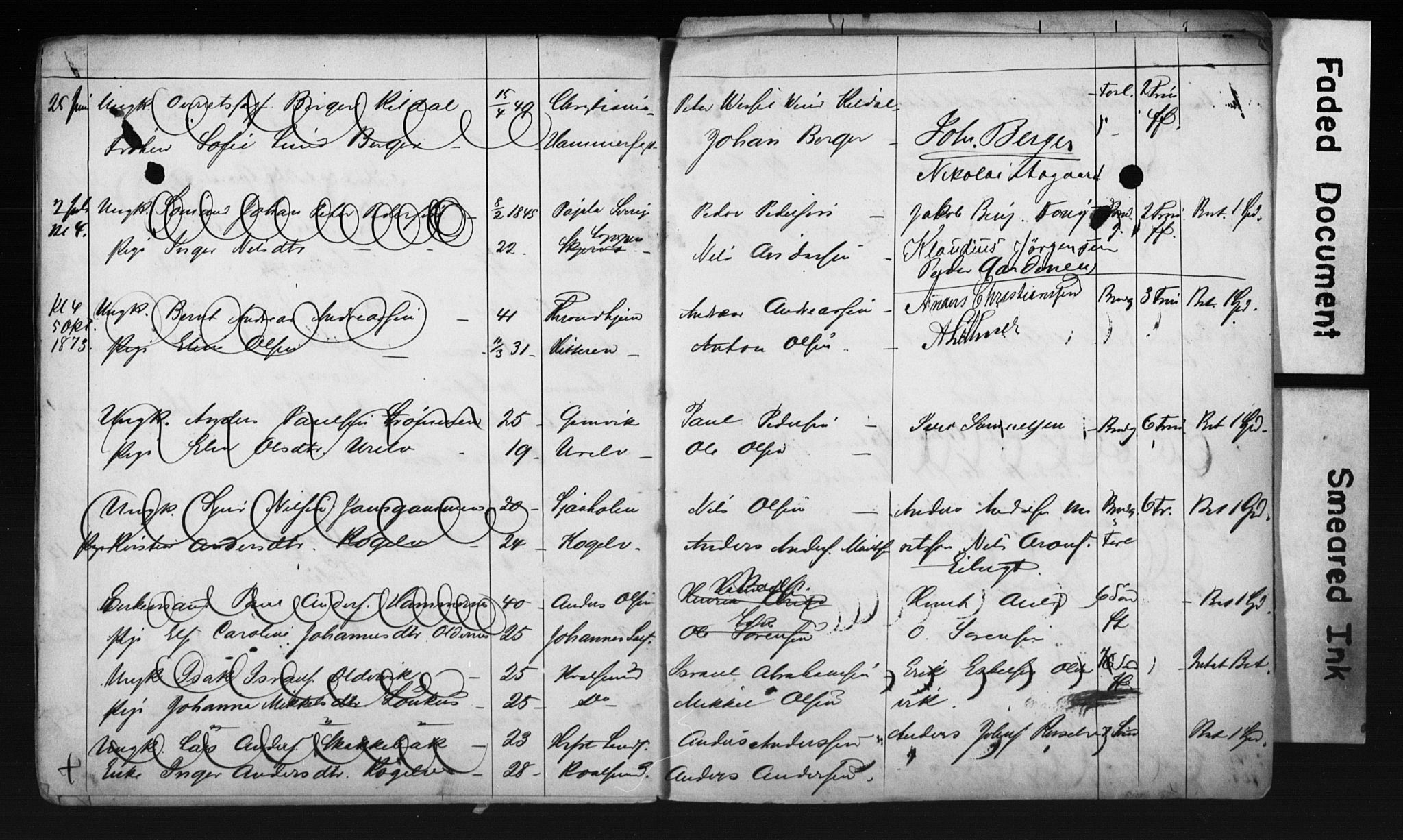 Hammerfest sokneprestkontor, AV/SATØ-S-1347/I/Ib/L0070/0001: Banns register no. 70.1, 1869-1872