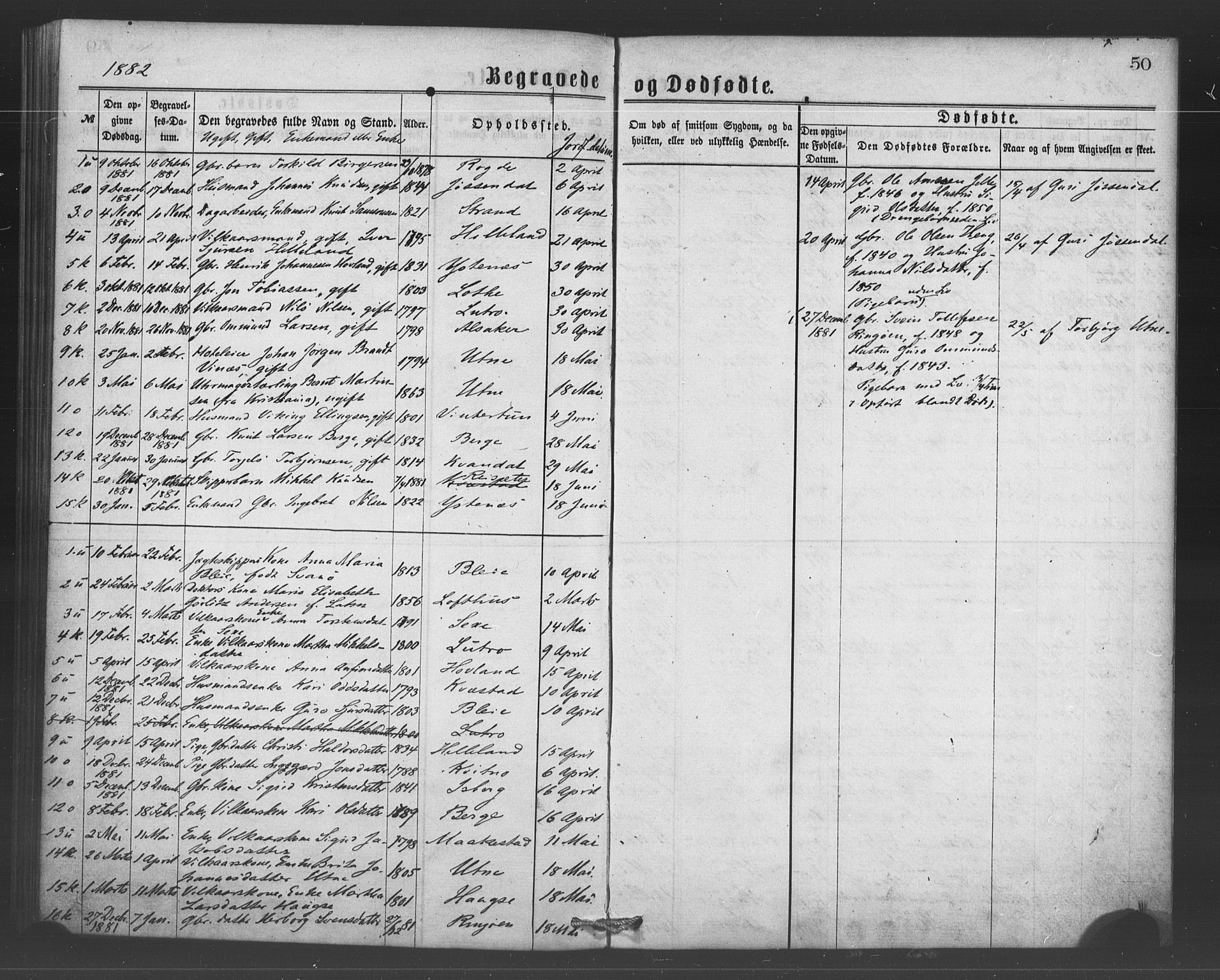 Ullensvang sokneprestembete, SAB/A-78701/H/Haa: Parish register (official) no. A 15, 1867-1882, p. 50