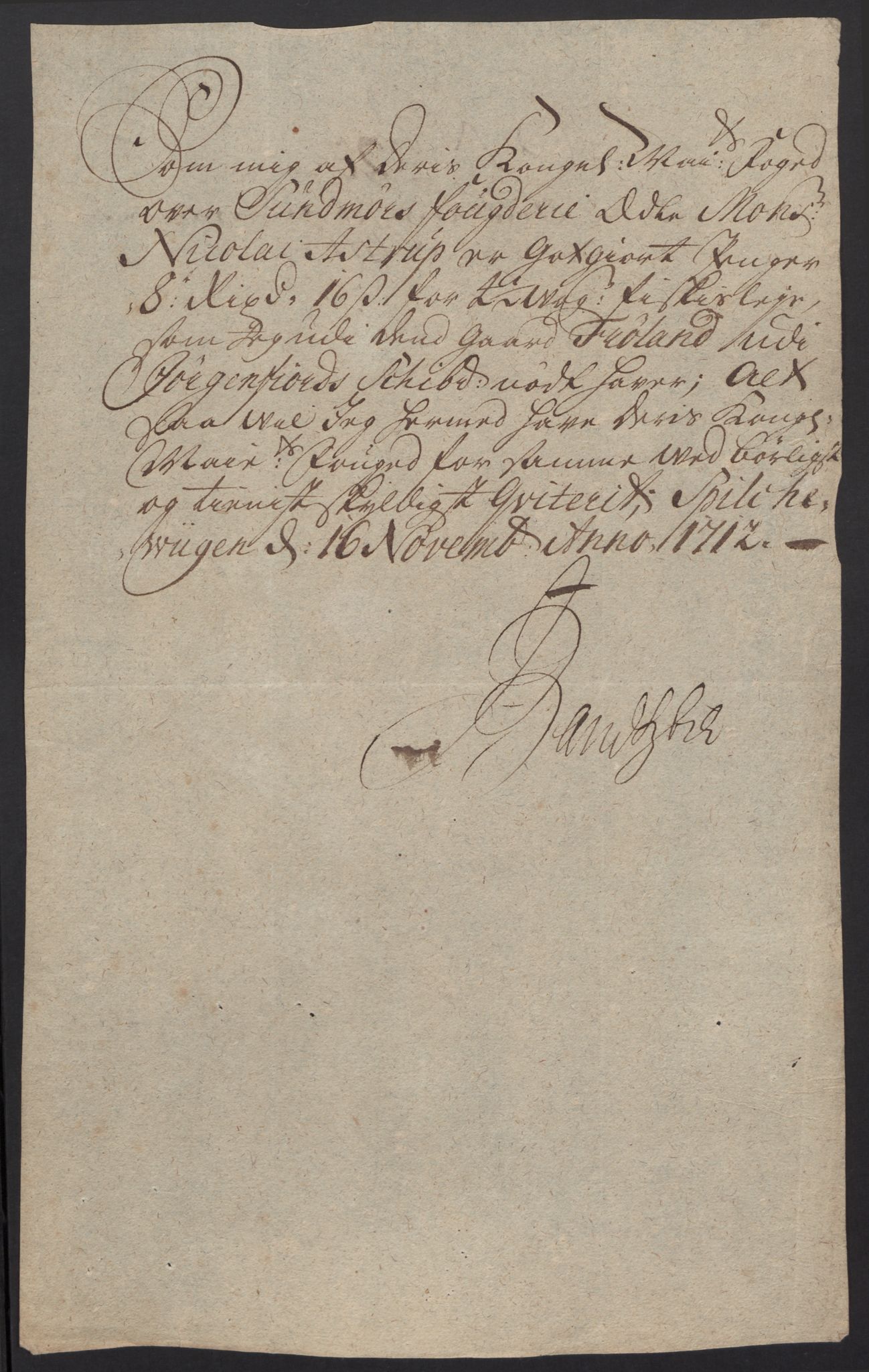 Rentekammeret inntil 1814, Reviderte regnskaper, Fogderegnskap, AV/RA-EA-4092/R54/L3565: Fogderegnskap Sunnmøre, 1712-1713, p. 164