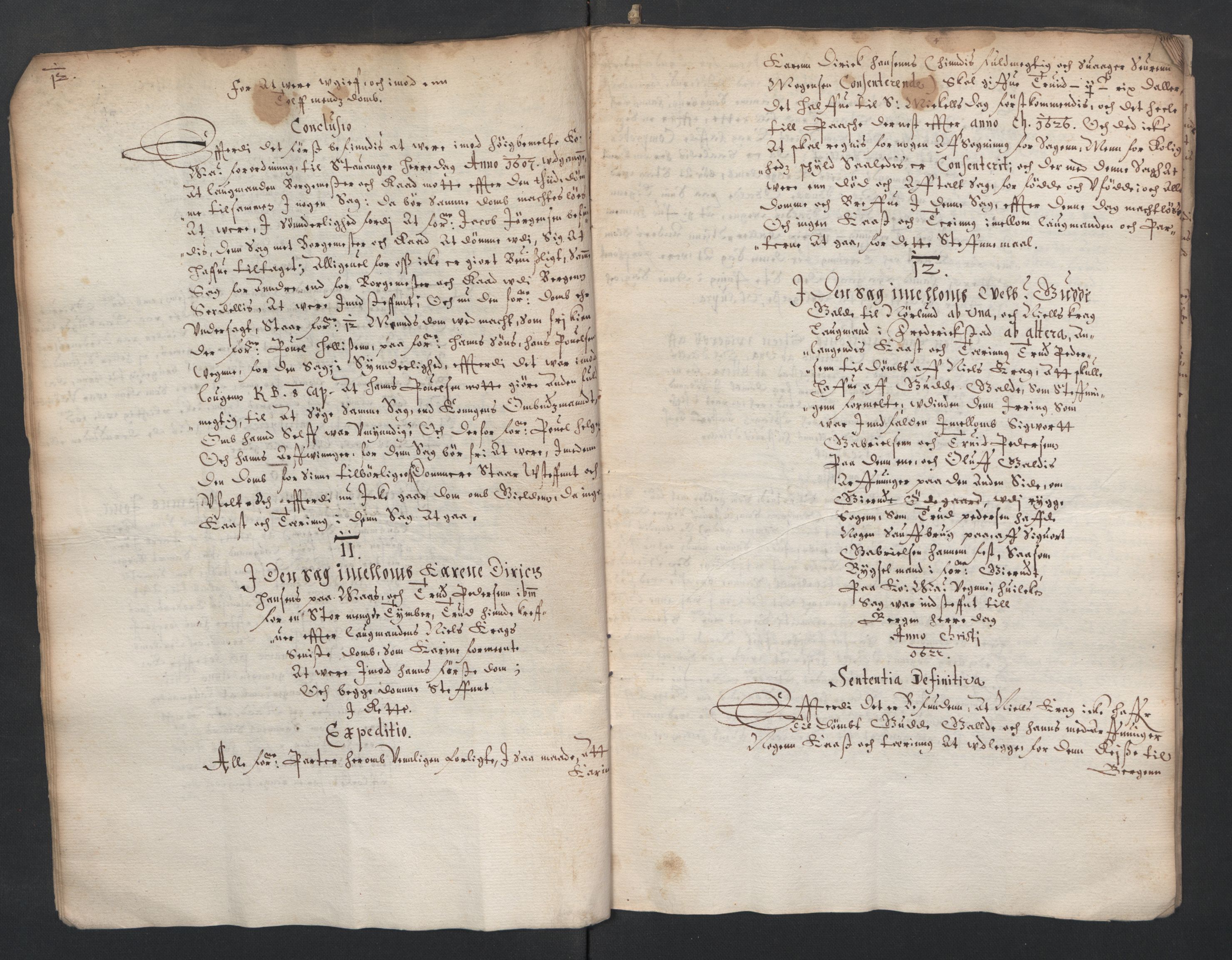 Herredagen 1539-1664  (Kongens Retterting), AV/RA-EA-2882/A/L0015: Avsiktsbok, 1625, p. 12-13