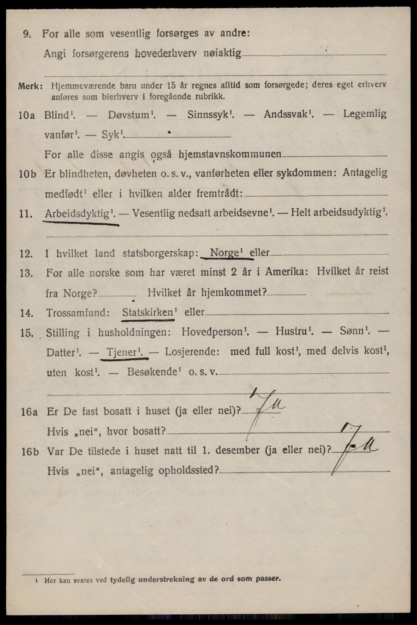 SAKO, 1920 census for Hjartdal, 1920, p. 2297