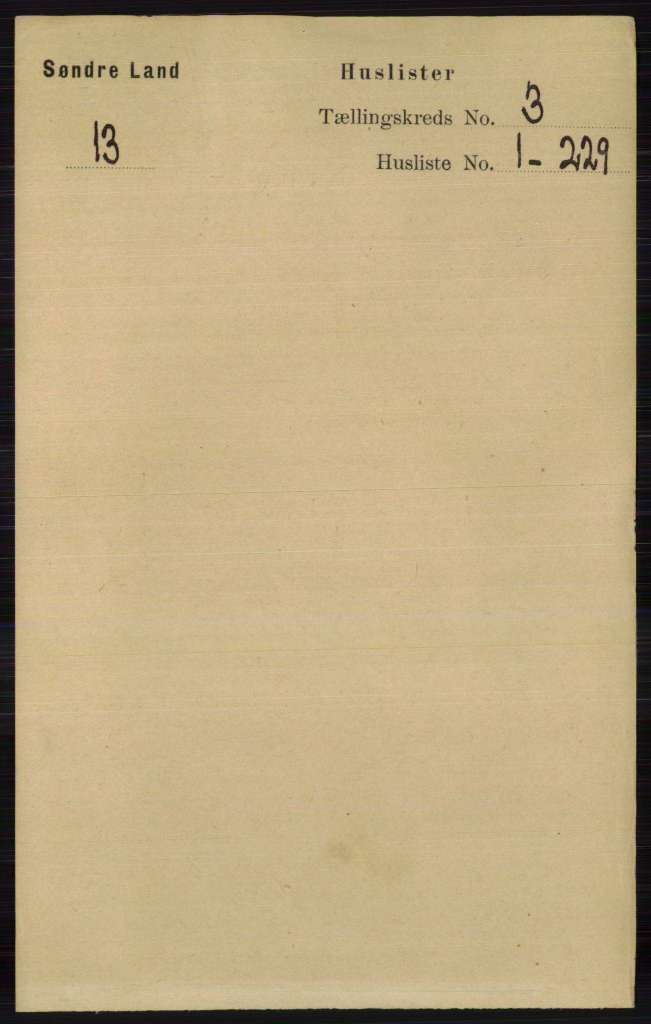 RA, 1891 census for 0536 Søndre Land, 1891, p. 2266