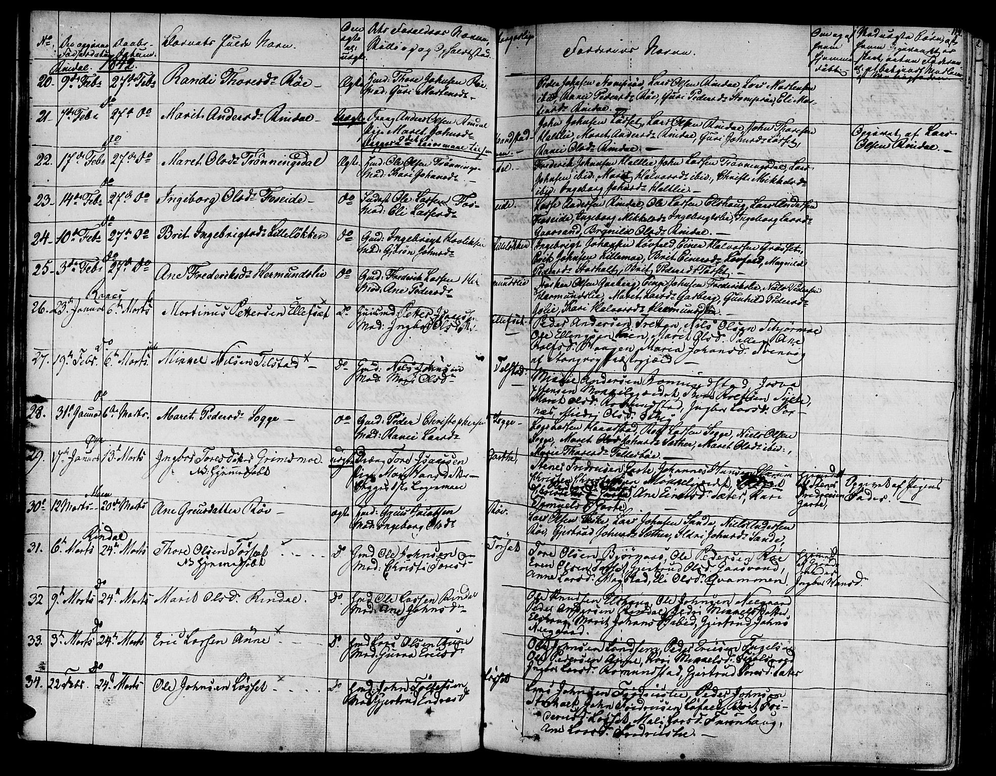 Ministerialprotokoller, klokkerbøker og fødselsregistre - Møre og Romsdal, AV/SAT-A-1454/595/L1042: Parish register (official) no. 595A04, 1829-1843, p. 114