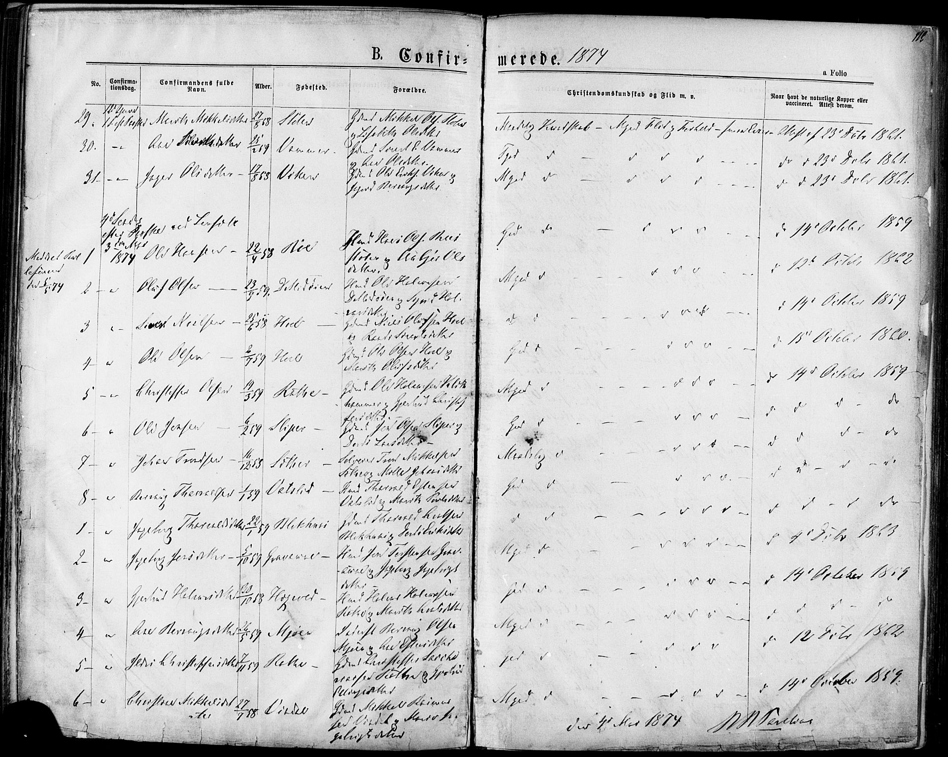 Ministerialprotokoller, klokkerbøker og fødselsregistre - Sør-Trøndelag, SAT/A-1456/678/L0900: Parish register (official) no. 678A09, 1872-1881, p. 116