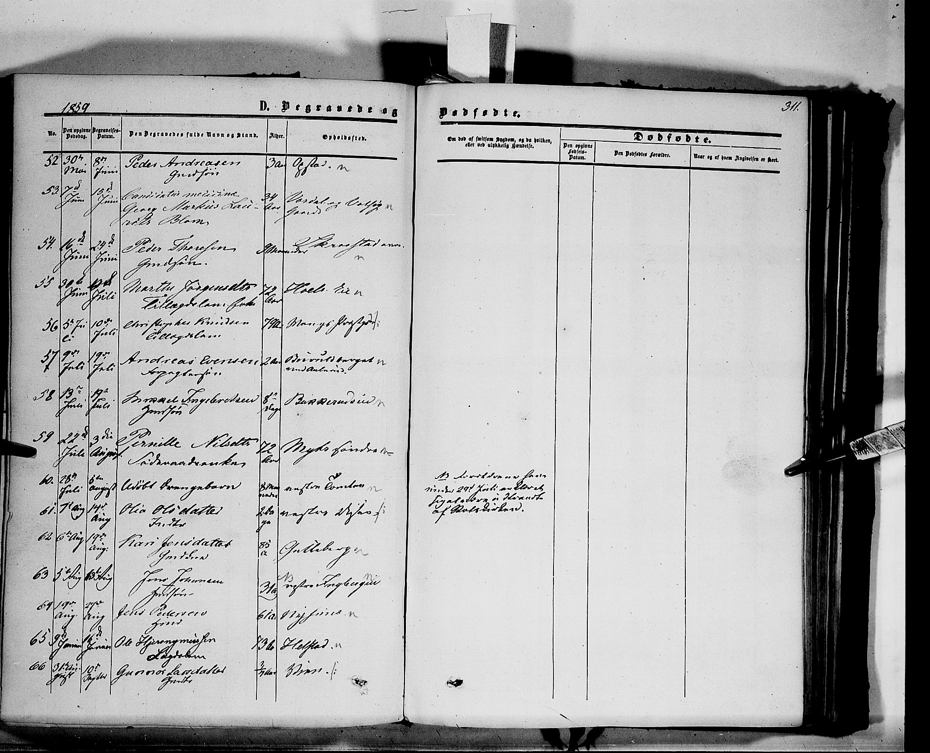 Vang prestekontor, Hedmark, AV/SAH-PREST-008/H/Ha/Haa/L0012: Parish register (official) no. 12, 1855-1870, p. 311