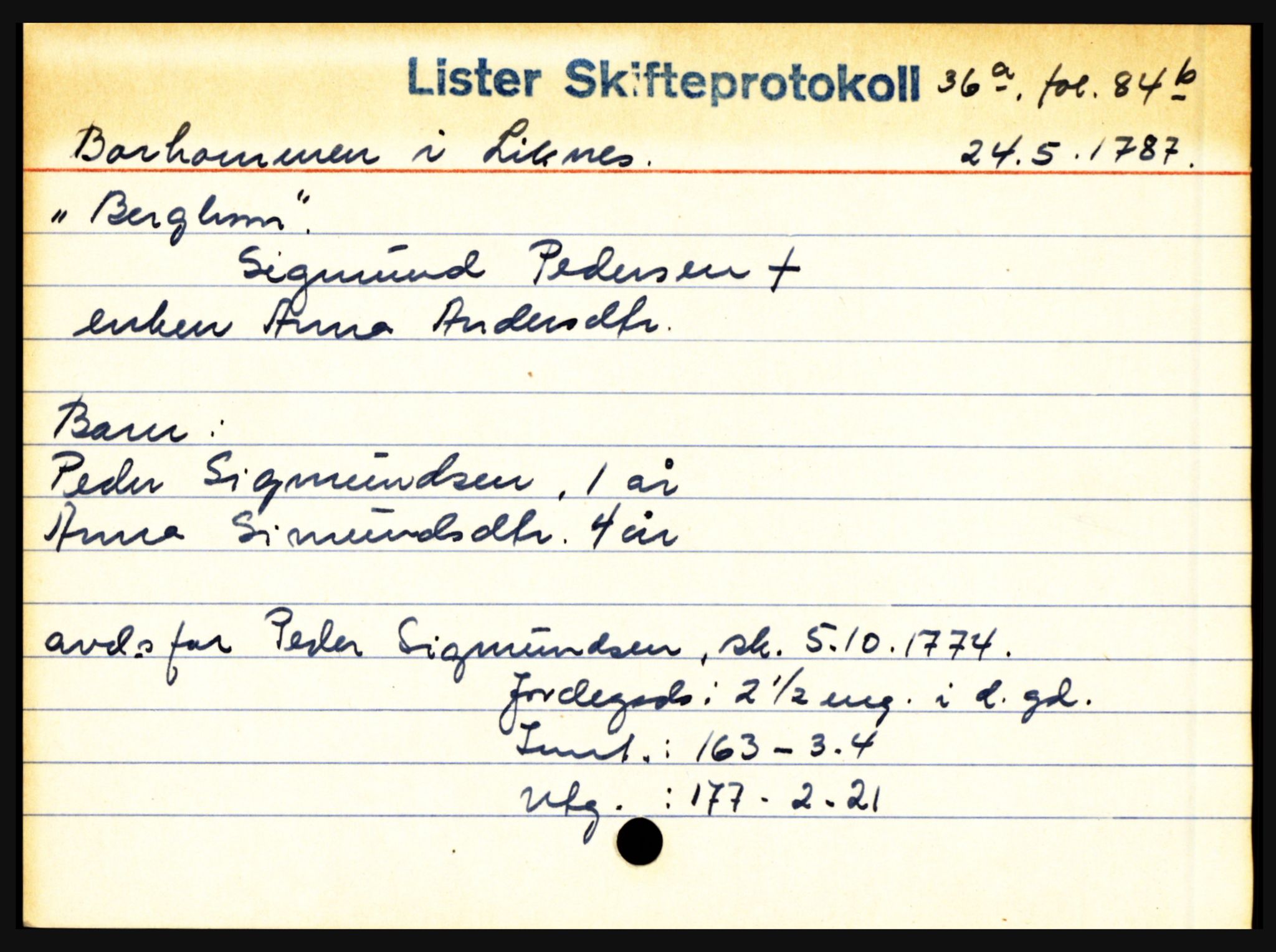 Lister sorenskriveri, AV/SAK-1221-0003/H, p. 3075