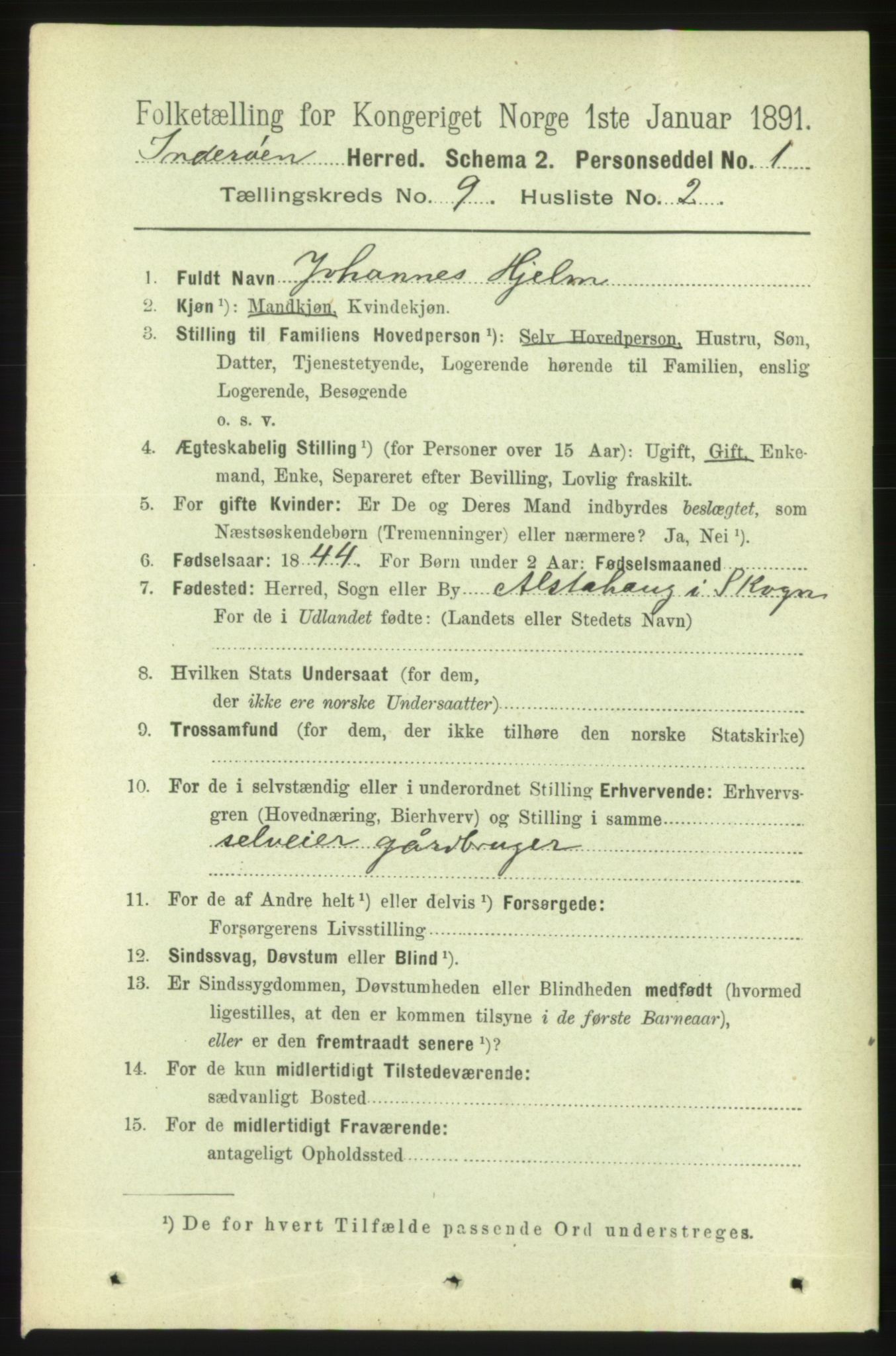 RA, 1891 census for 1729 Inderøy, 1891, p. 5178