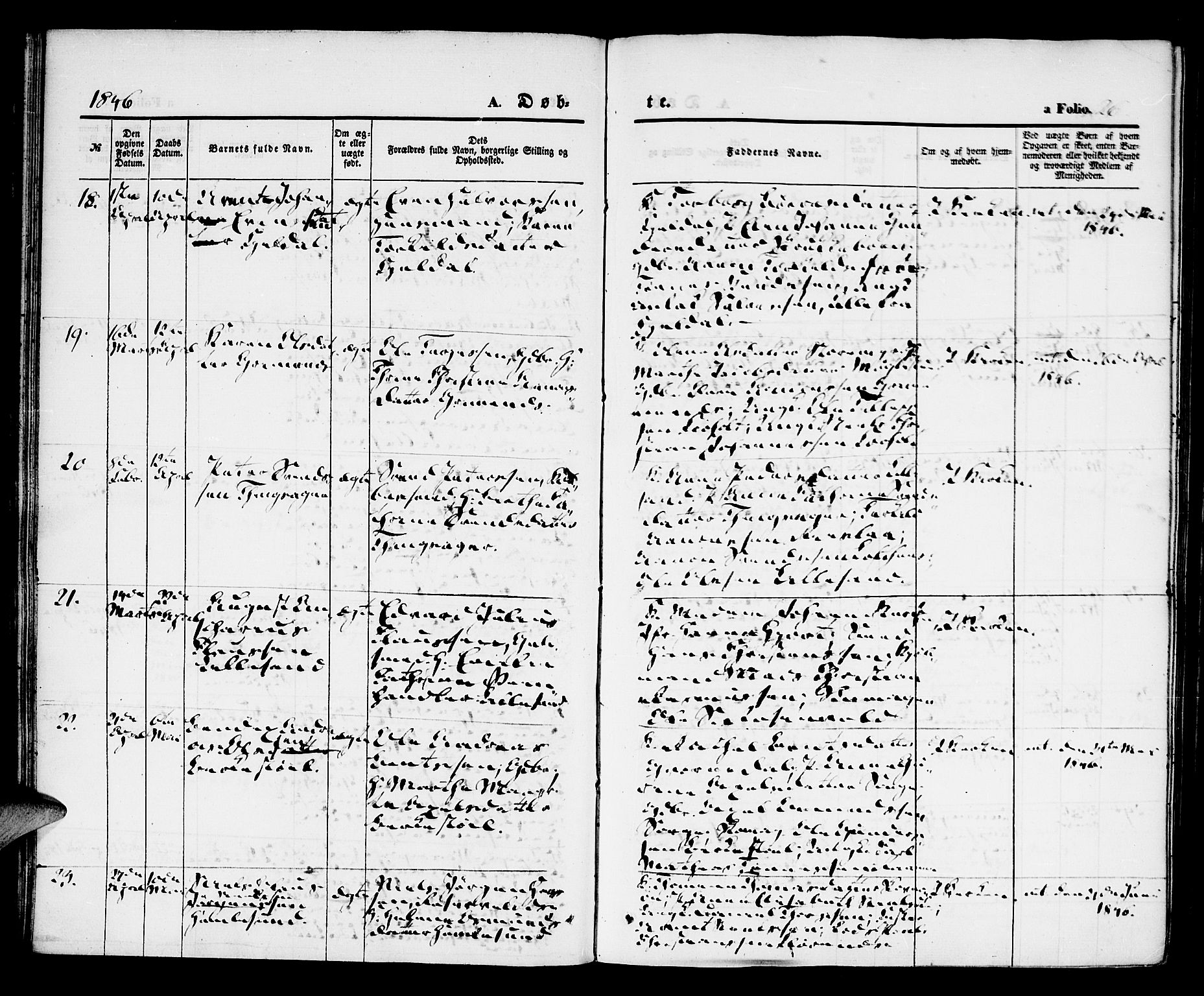 Vestre Moland sokneprestkontor, AV/SAK-1111-0046/F/Fa/Fab/L0005: Parish register (official) no. A 5, 1841-1849, p. 26