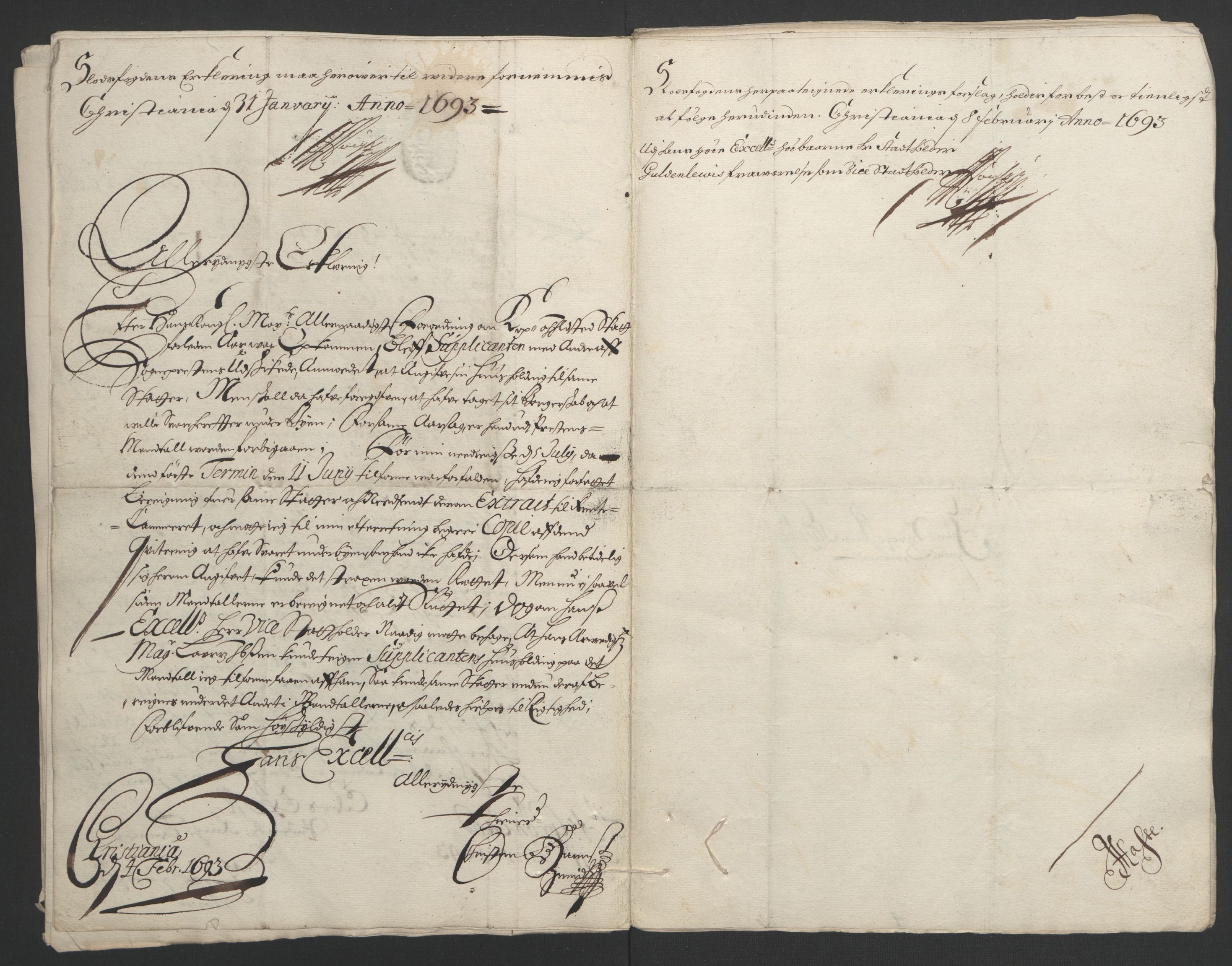 Rentekammeret inntil 1814, Reviderte regnskaper, Fogderegnskap, RA/EA-4092/R08/L0426: Fogderegnskap Aker, 1692-1693, p. 135