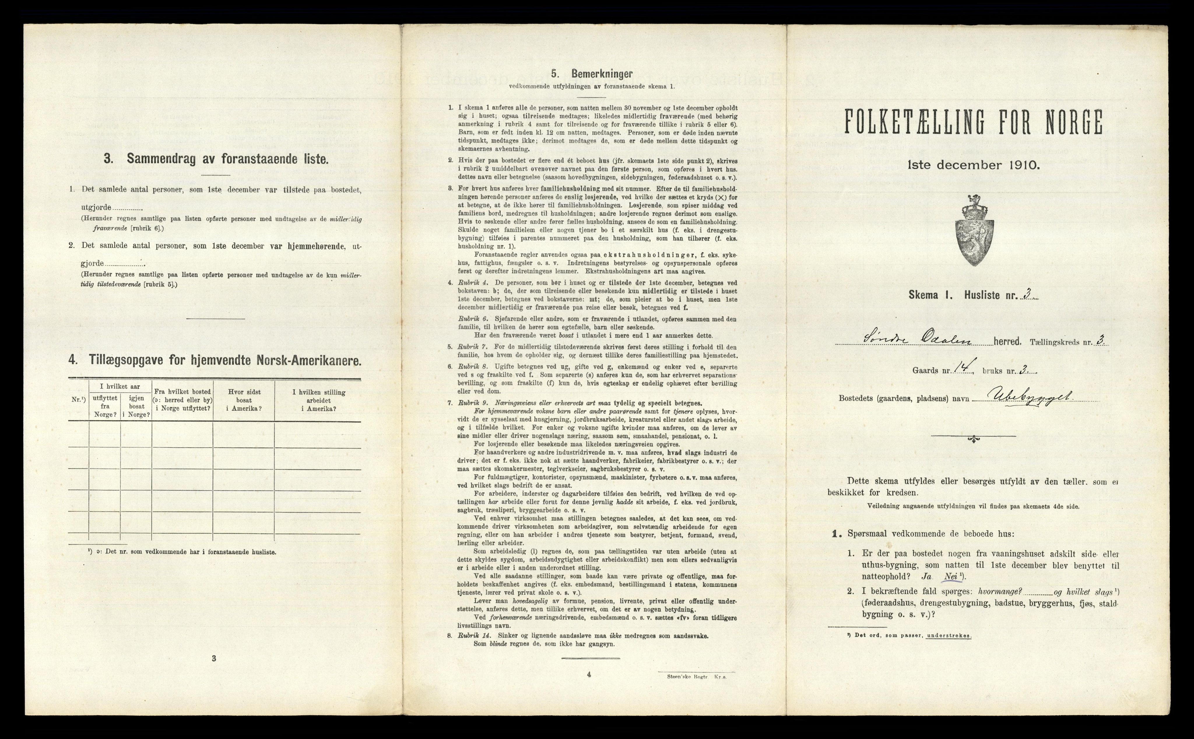 RA, 1910 census for Sør-Odal, 1910, p. 440