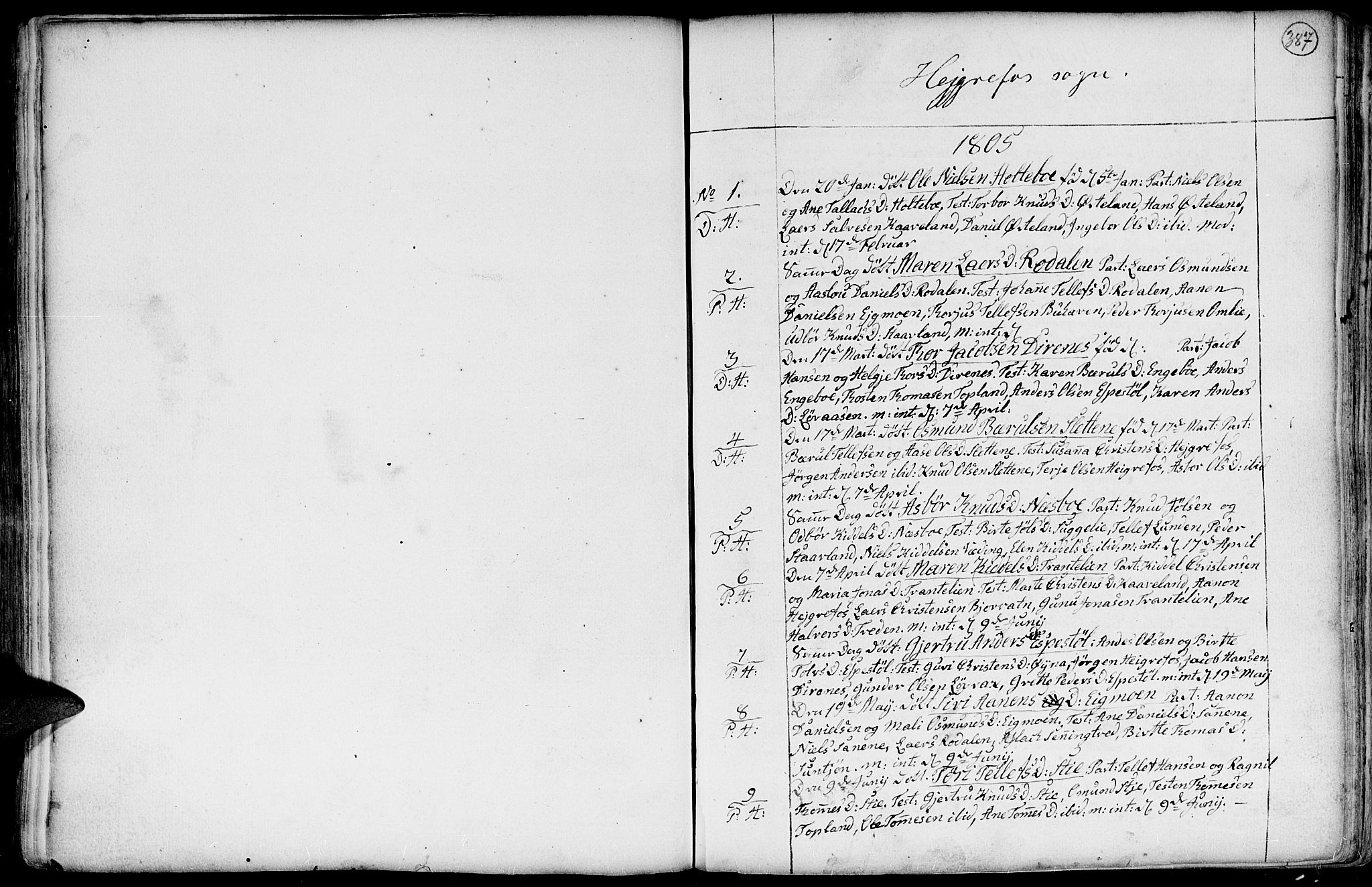 Hommedal sokneprestkontor, SAK/1111-0023/F/Fa/Fab/L0002: Parish register (official) no. A 2 /3, 1740-1821, p. 387