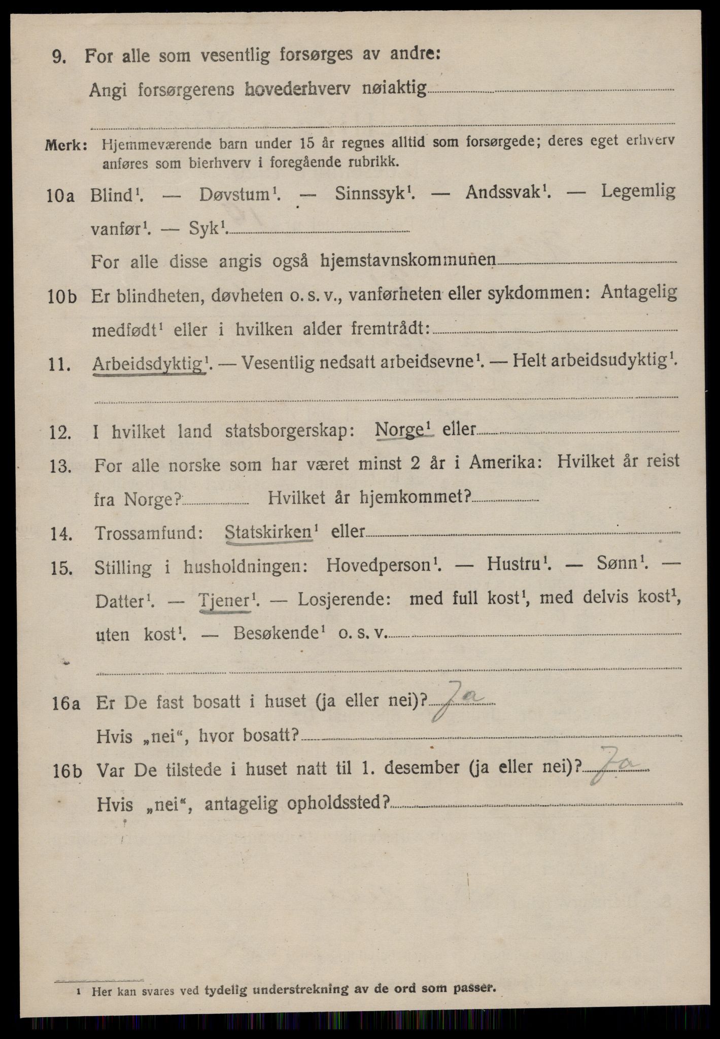 SAT, 1920 census for Hareid, 1920, p. 3518