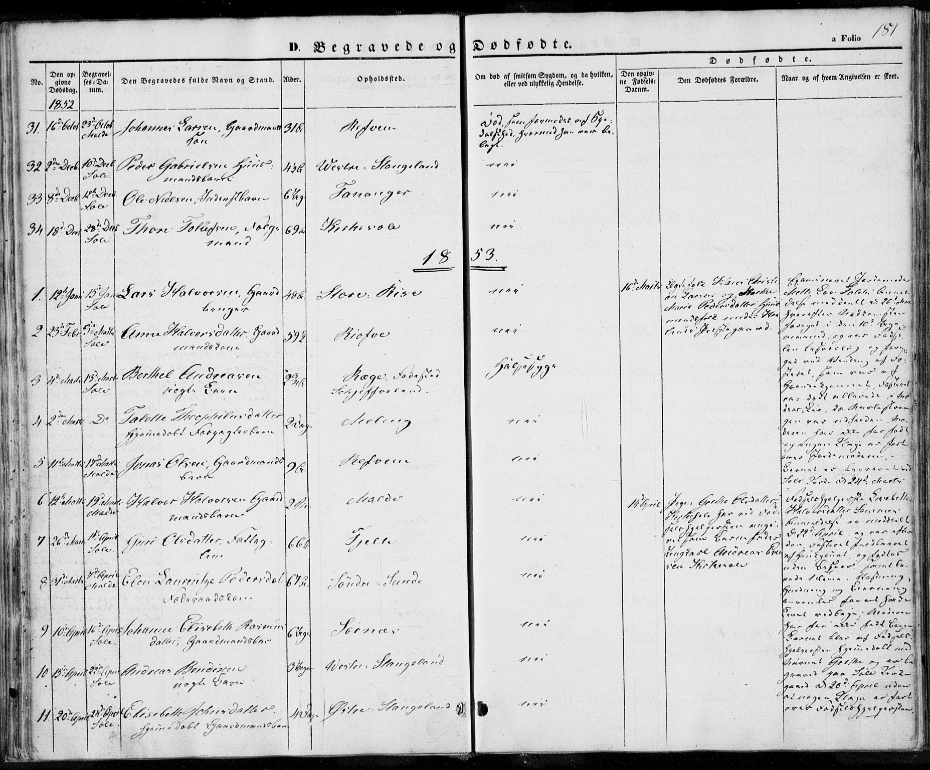 Håland sokneprestkontor, AV/SAST-A-101802/001/30BA/L0006: Parish register (official) no. A 6, 1842-1853, p. 181