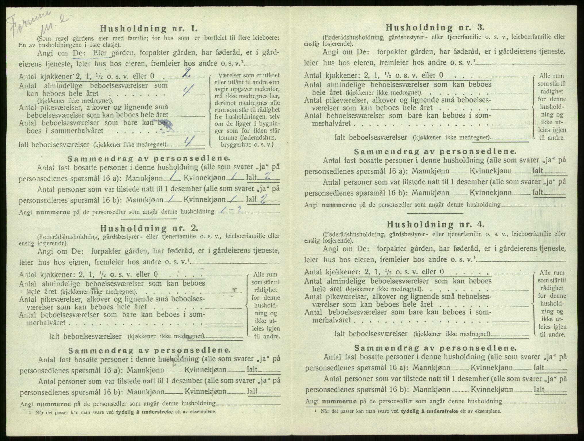 SAB, 1920 census for Haus, 1920, p. 507