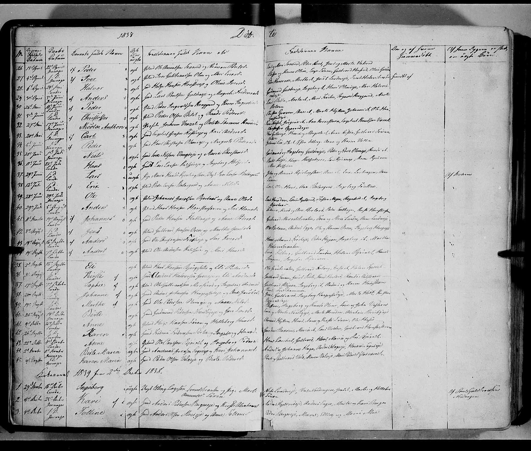 Jevnaker prestekontor, SAH/PREST-116/H/Ha/Haa/L0006: Parish register (official) no. 6, 1837-1857, p. 8