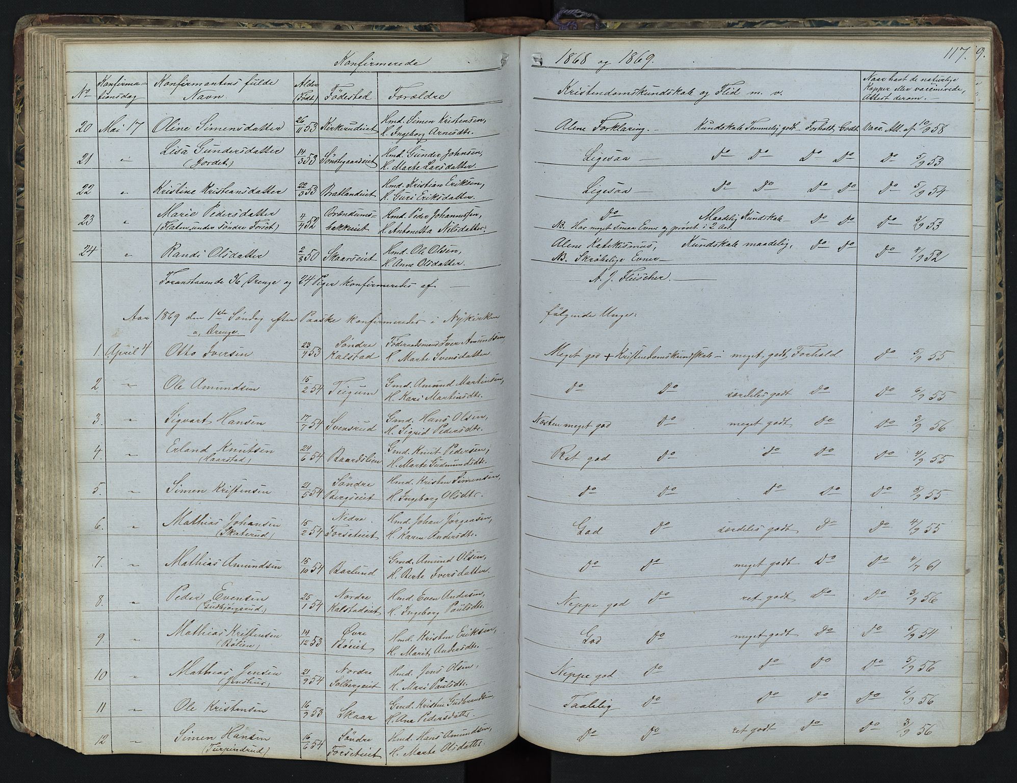 Vestre Gausdal prestekontor, AV/SAH-PREST-094/H/Ha/Hab/L0001: Parish register (copy) no. 1, 1867-1895, p. 117