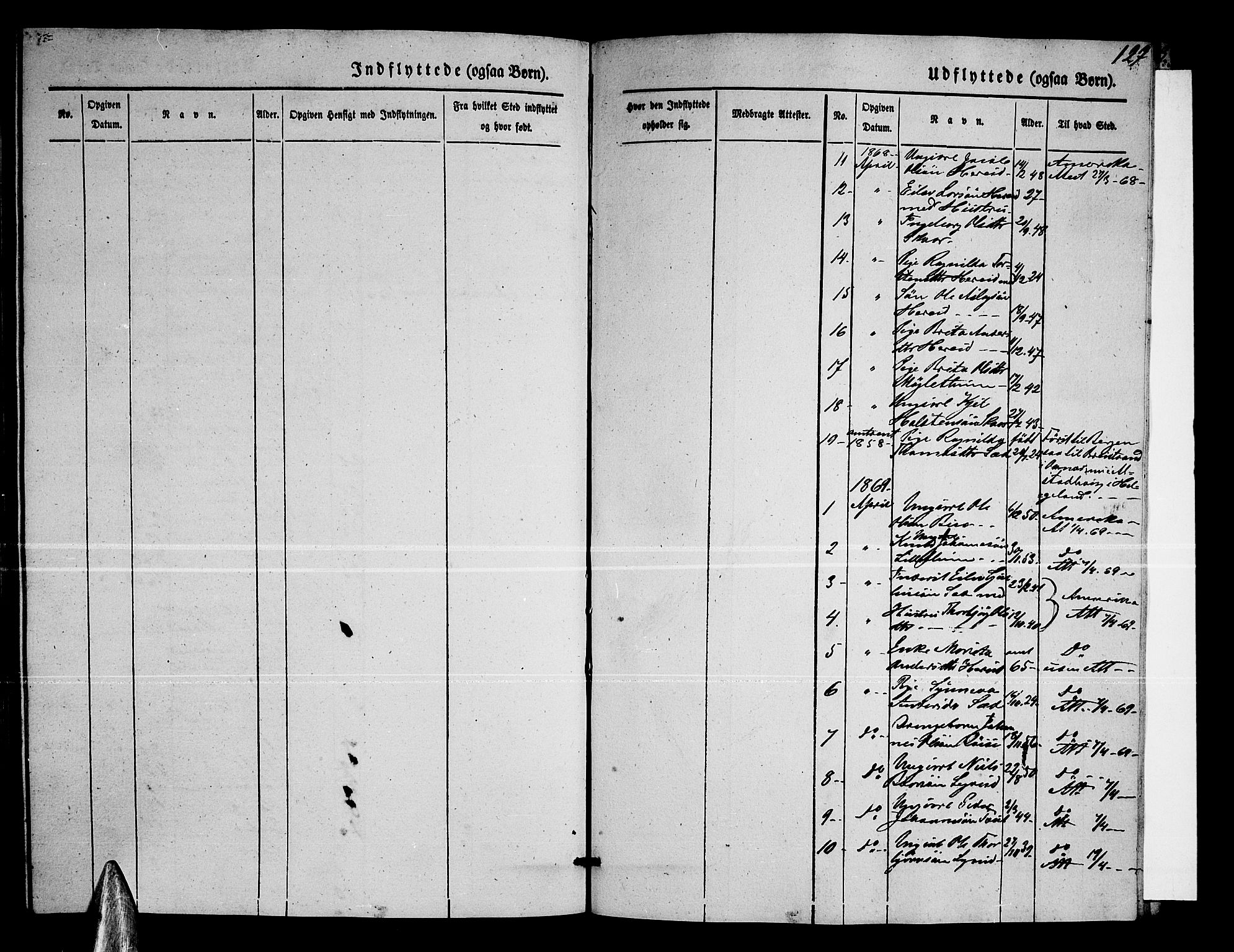 Ullensvang sokneprestembete, SAB/A-78701/H/Hab: Parish register (copy) no. C 1, 1855-1871, p. 127