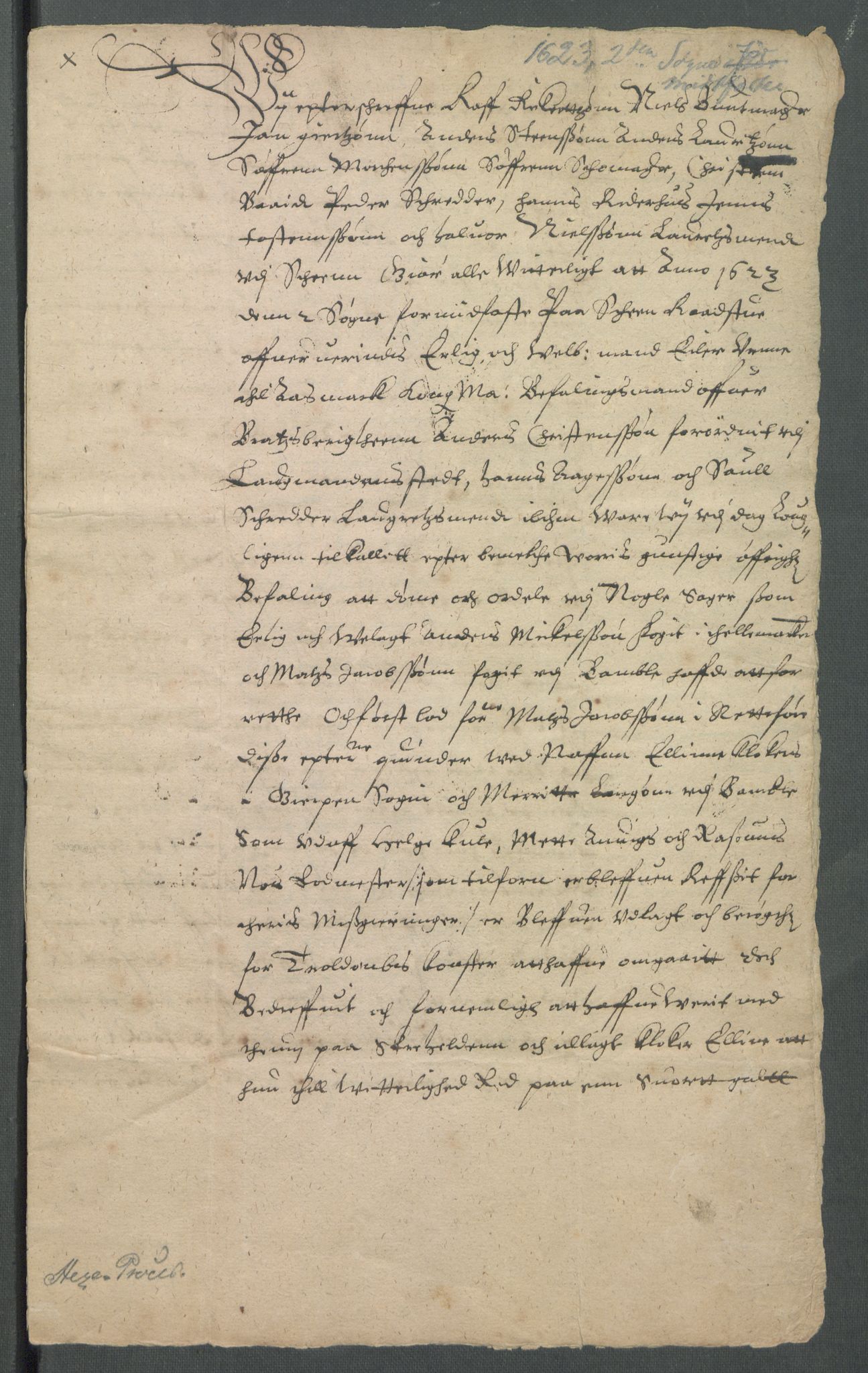 Riksarkivets diplomsamling, AV/RA-EA-5965/F02/L0131: Dokumenter, 1623, p. 19