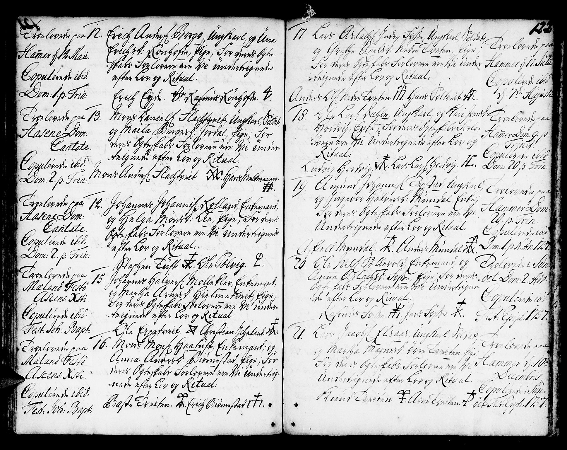 Hamre sokneprestembete, AV/SAB-A-75501/H/Ha/Haa/Haaa/L0006: Parish register (official) no. A 6, 1750-1761, p. 122